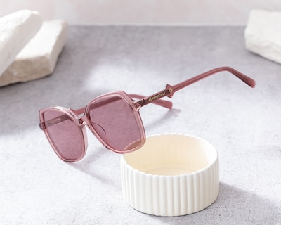 Foto 6 | Foto 6 | Lentes de Sol para Mujer Aéropostale Cuadrados Rosas