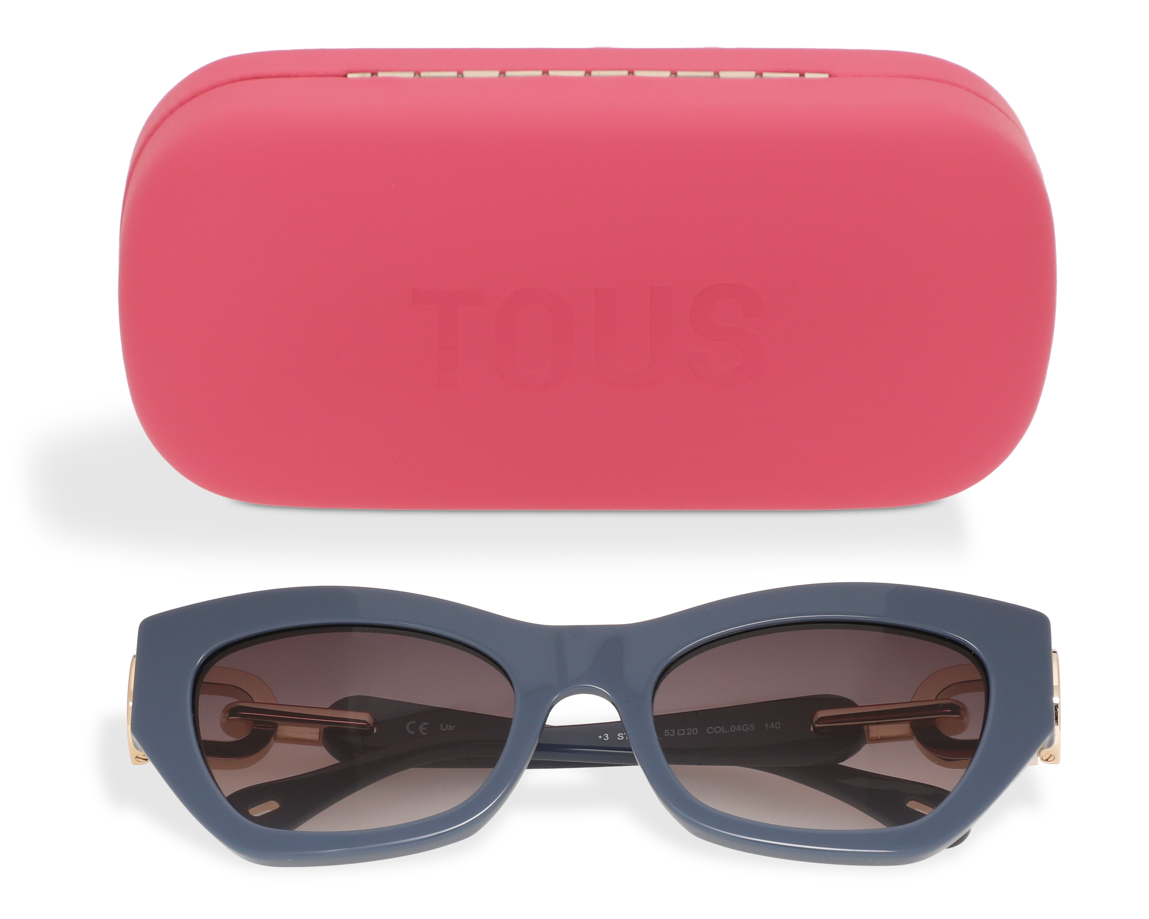 Foto 6 pulgar | Foto 5 | Lentes de Sol para Mujer Tous Cat Eye STO.00D05.04G5.53 Azules