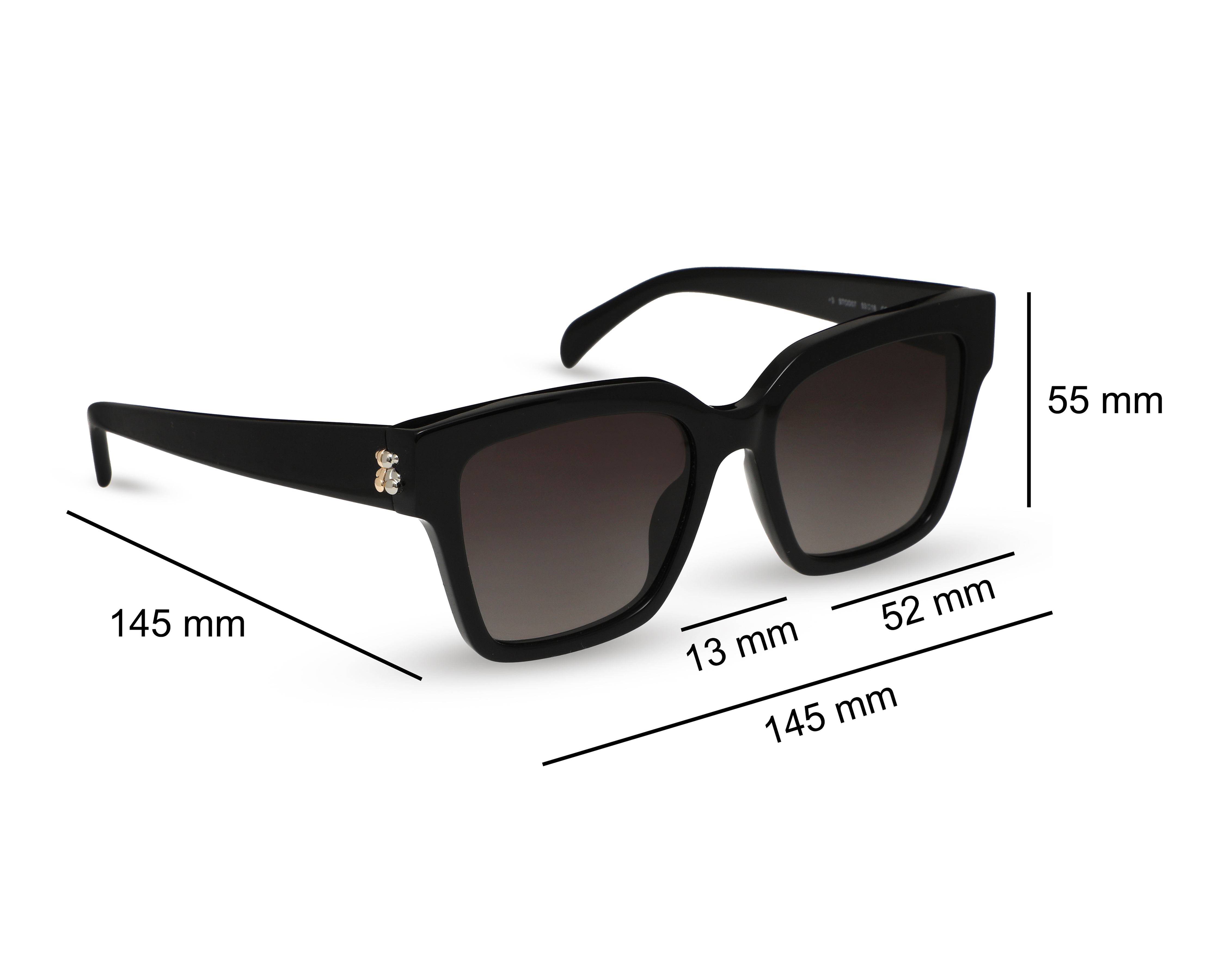 Foto 7 | Foto 7 | Lentes de Sol para Mujer Tous Cuadrados 00D07 Negros