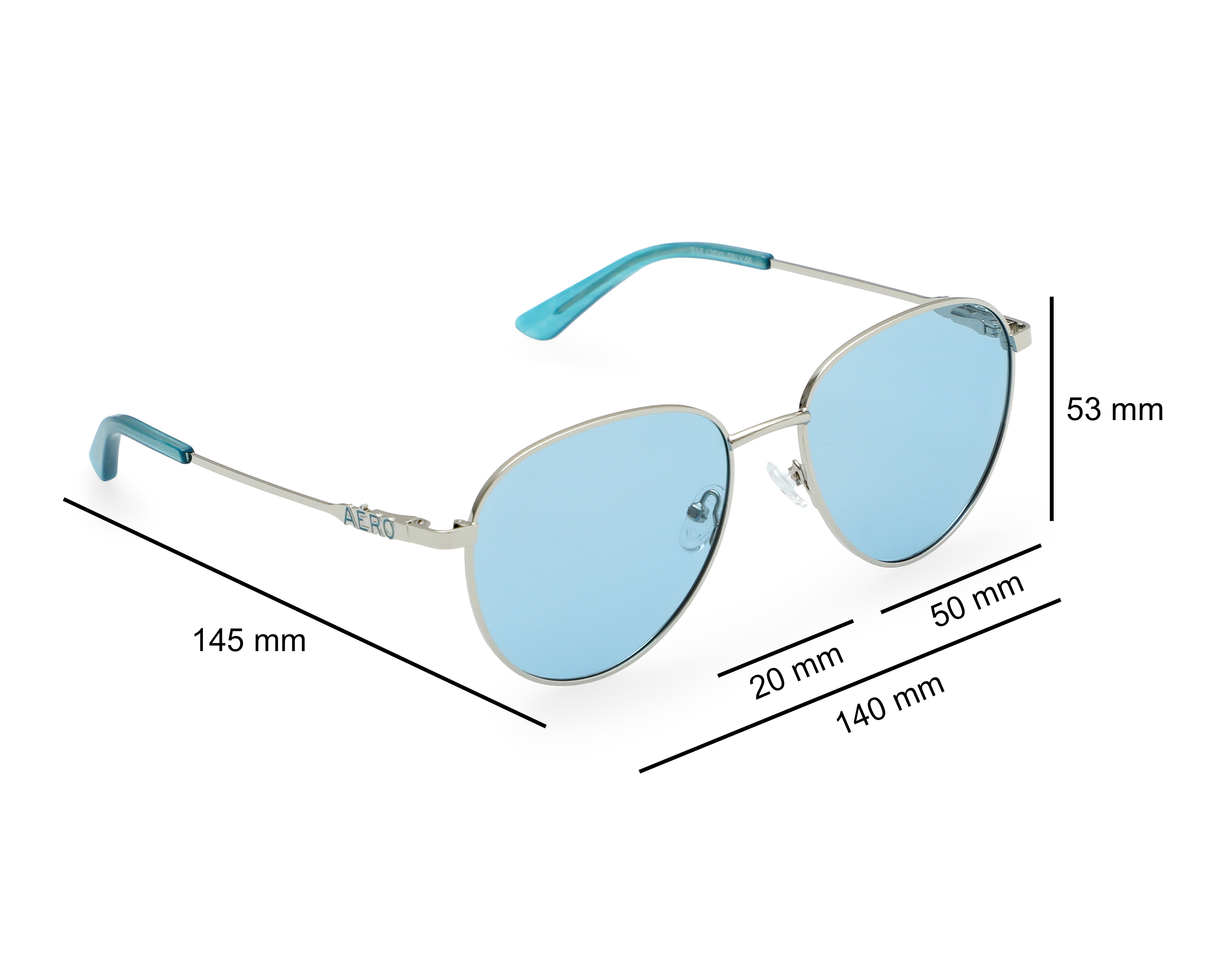 Foto 7 | Foto 7 | Lentes de Sol para Mujer Aéropostale Aviador SAE.L20YL.0SLV.56 Azul