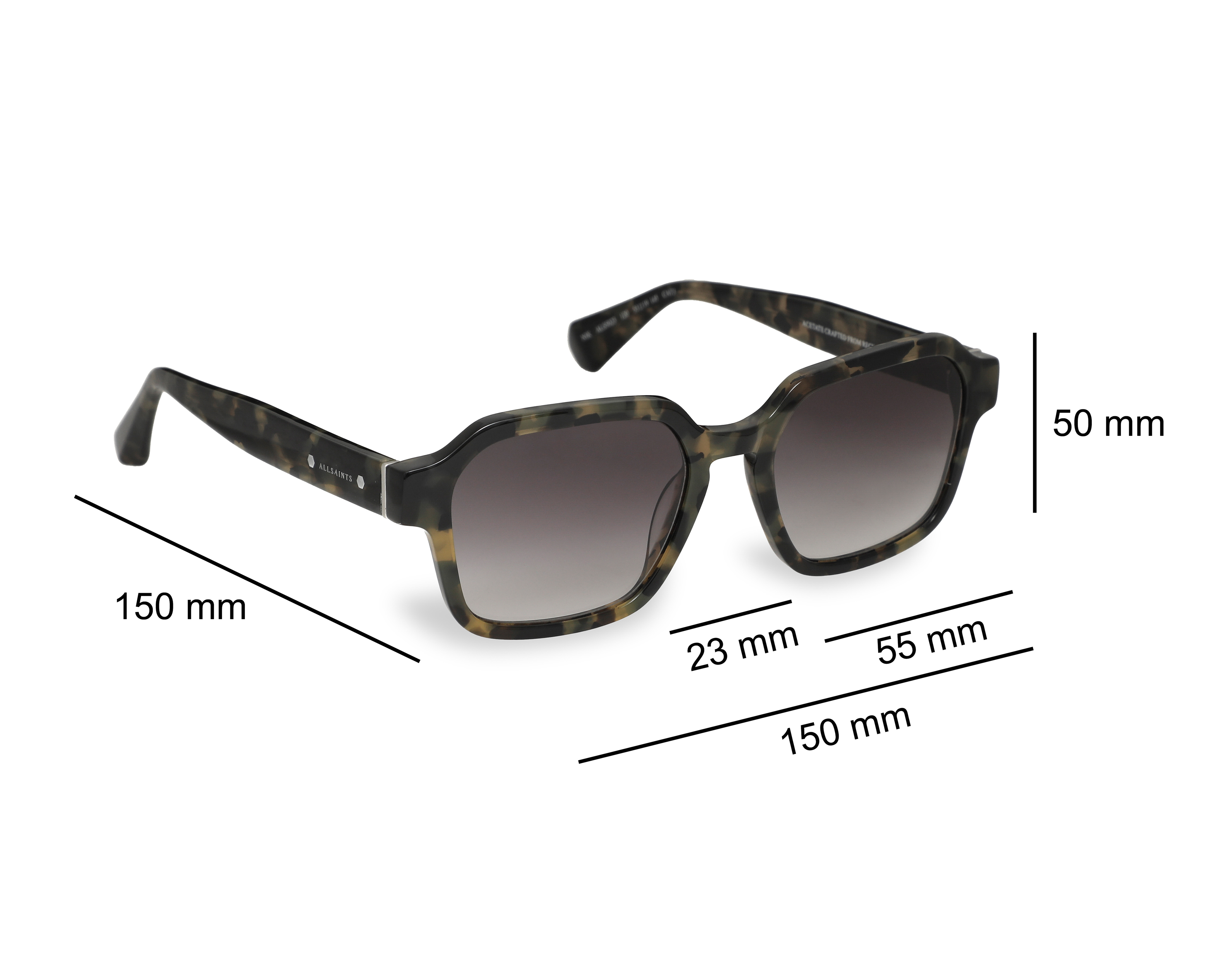 Foto 7 | Foto 7 | Lentes de Sol para Hombre All Saints Cuadrados SAS.05023.0120.53 Verde