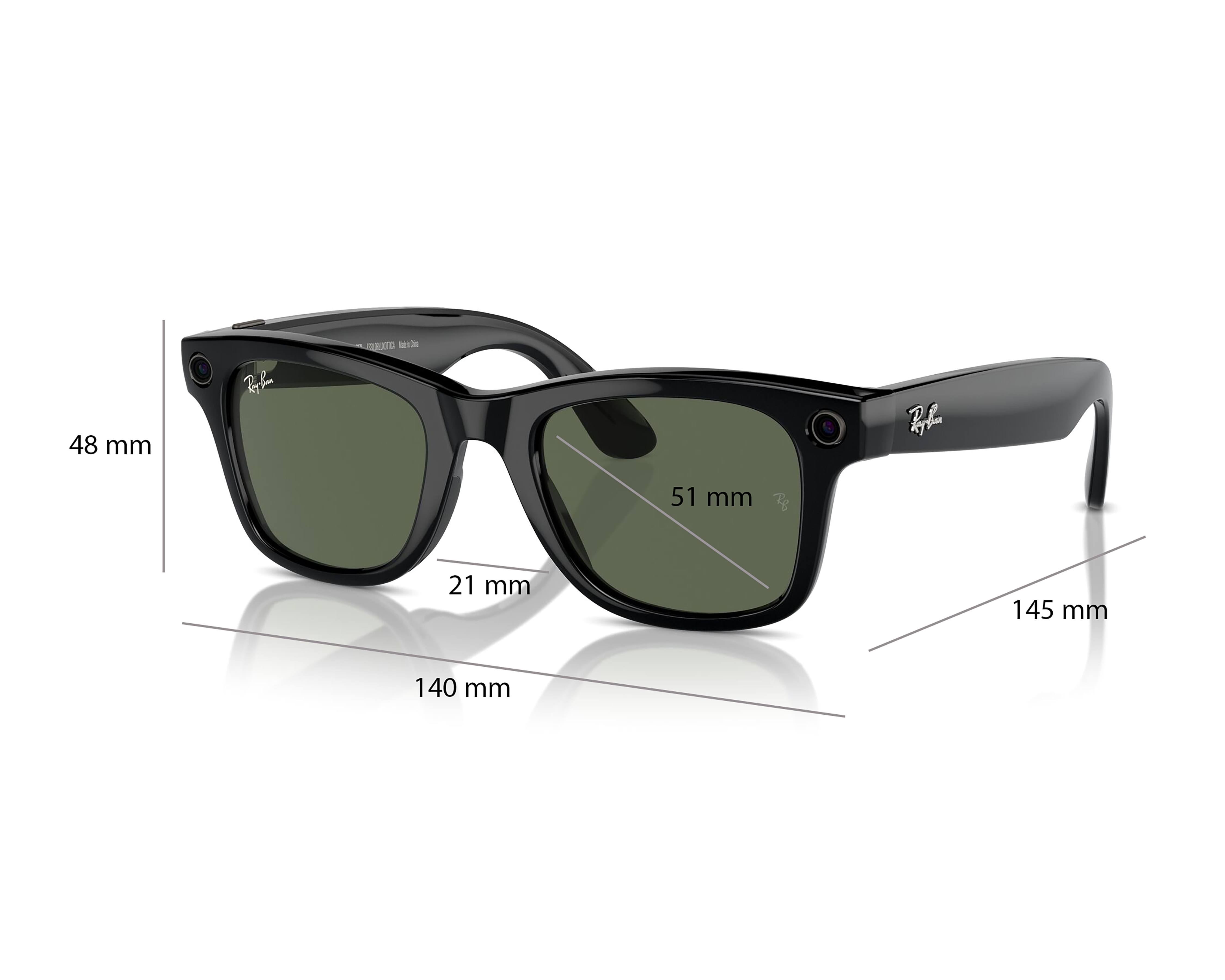 Foto 7 pulgar | Foto 6 | Ray-Ban Meta Gen 1 Wayfarer Negro Brillante Solares
