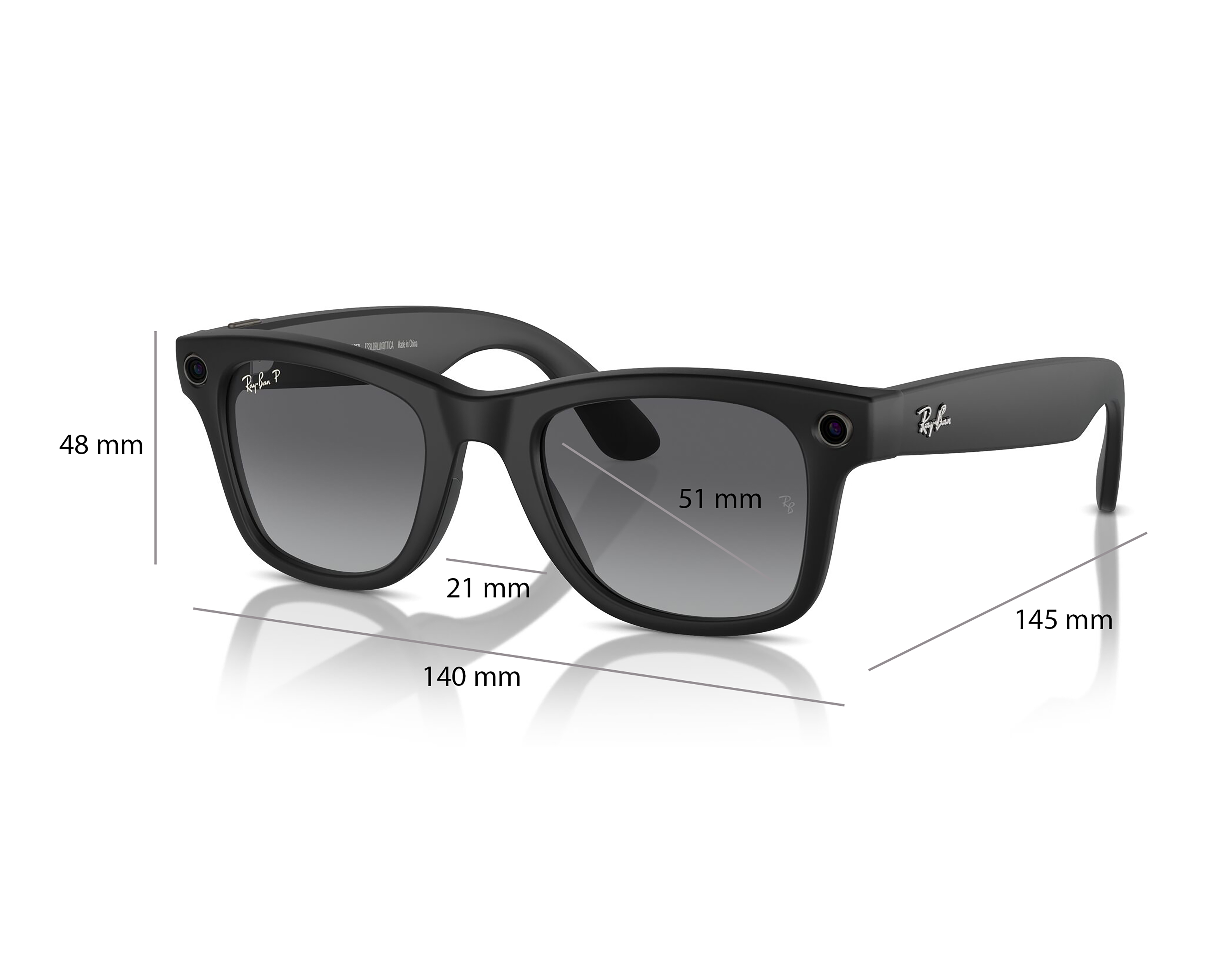Foto 7 pulgar | Foto 6 | Ray-Ban Meta Gen 1 Wayfarer Negro Mate Solares