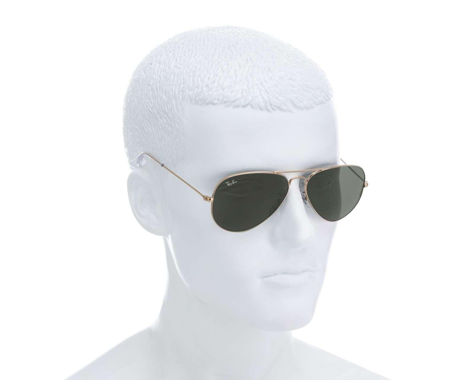 Foto 8 | Foto 8 | Lentes de Sol Unisex Ray-Ban Aviador Icons Dorados