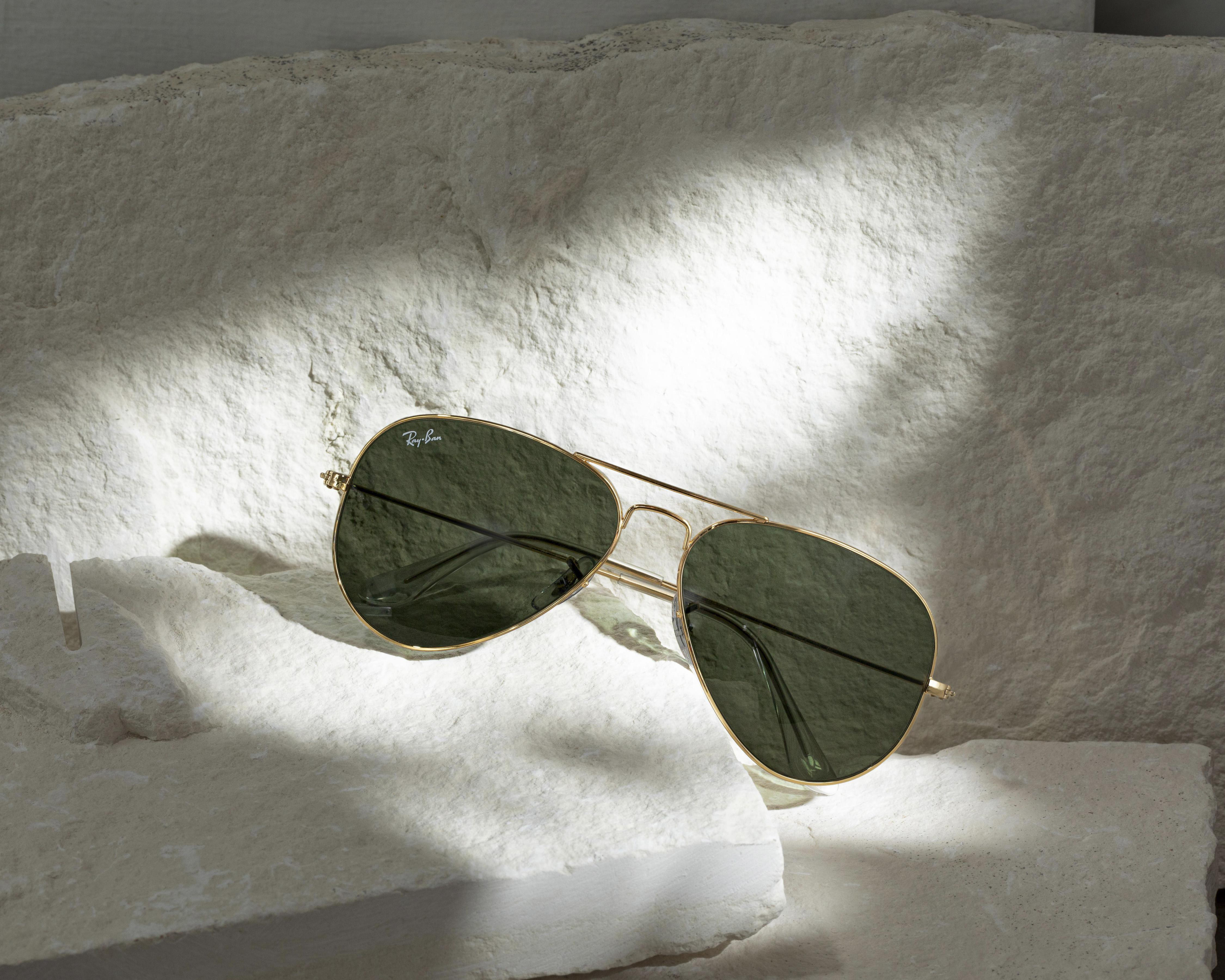 Foto 9 | Foto 9 | Lentes de Sol Unisex Ray-Ban Aviador Icons Dorados