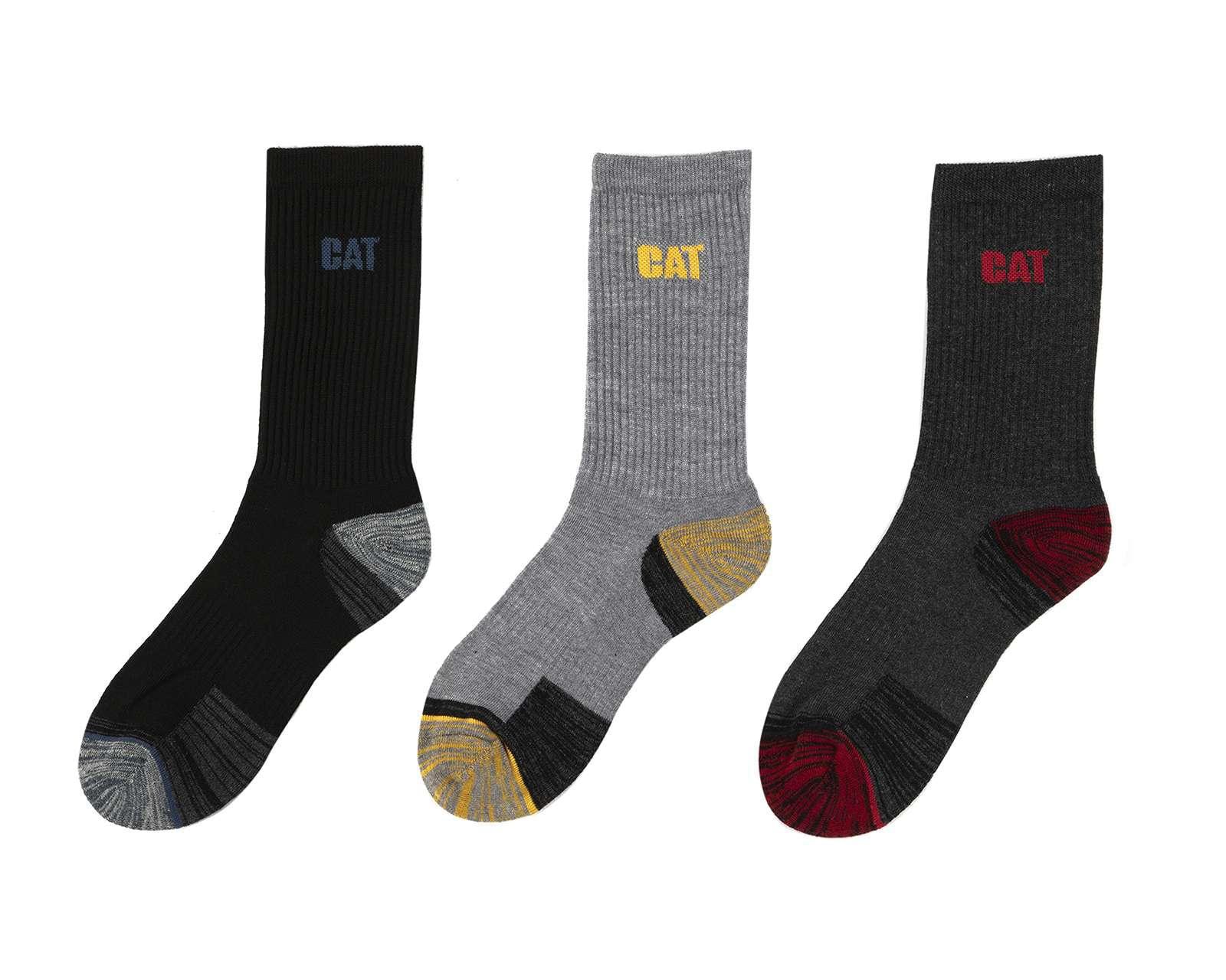 Foto 2 pulgar | Foto 1 | Calcetas Largas CAT para Hombre 3 Pares