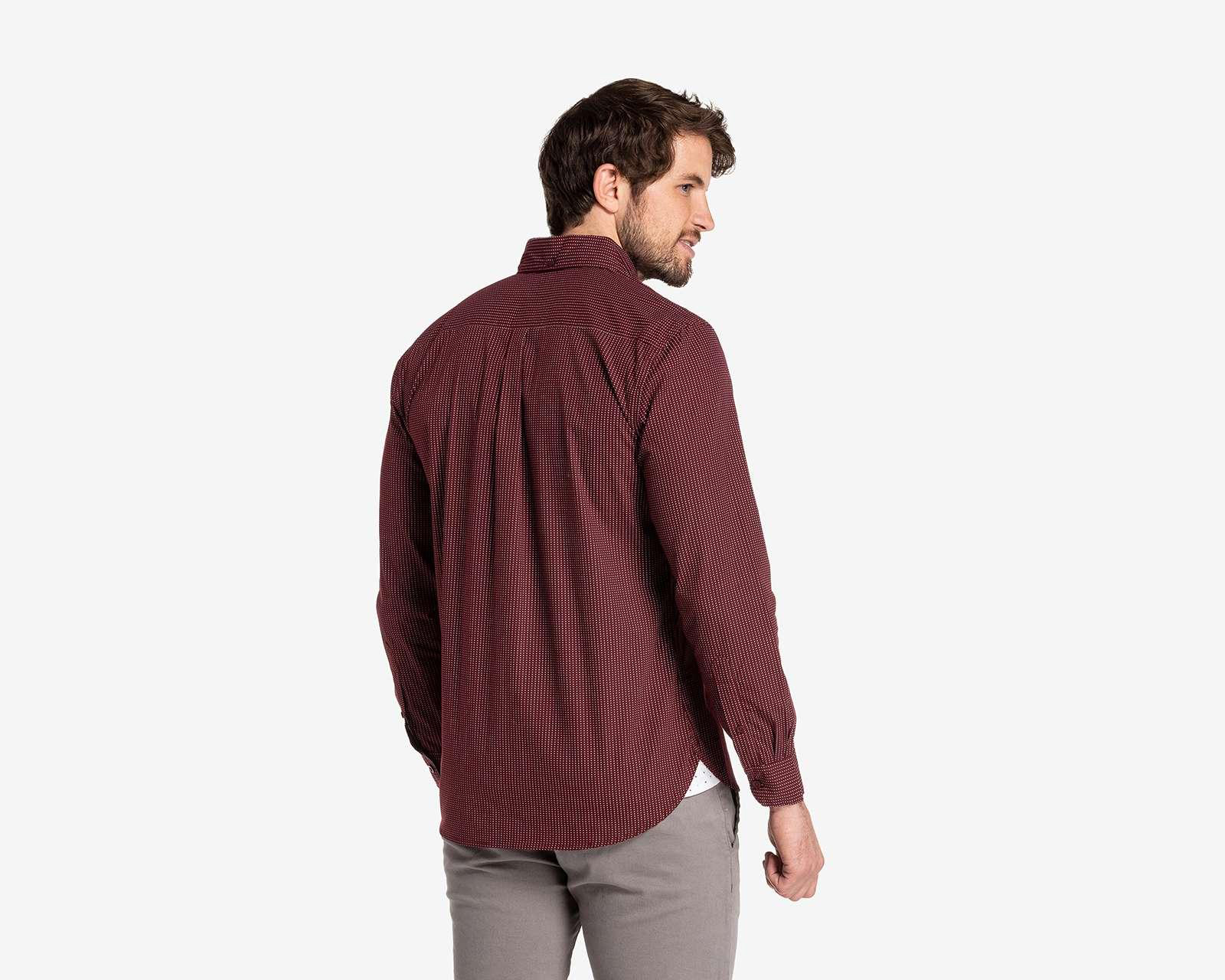 Foto 3 pulgar | Foto 2 | Camisa de Moda Wall Street Classic Fit con Miniprint