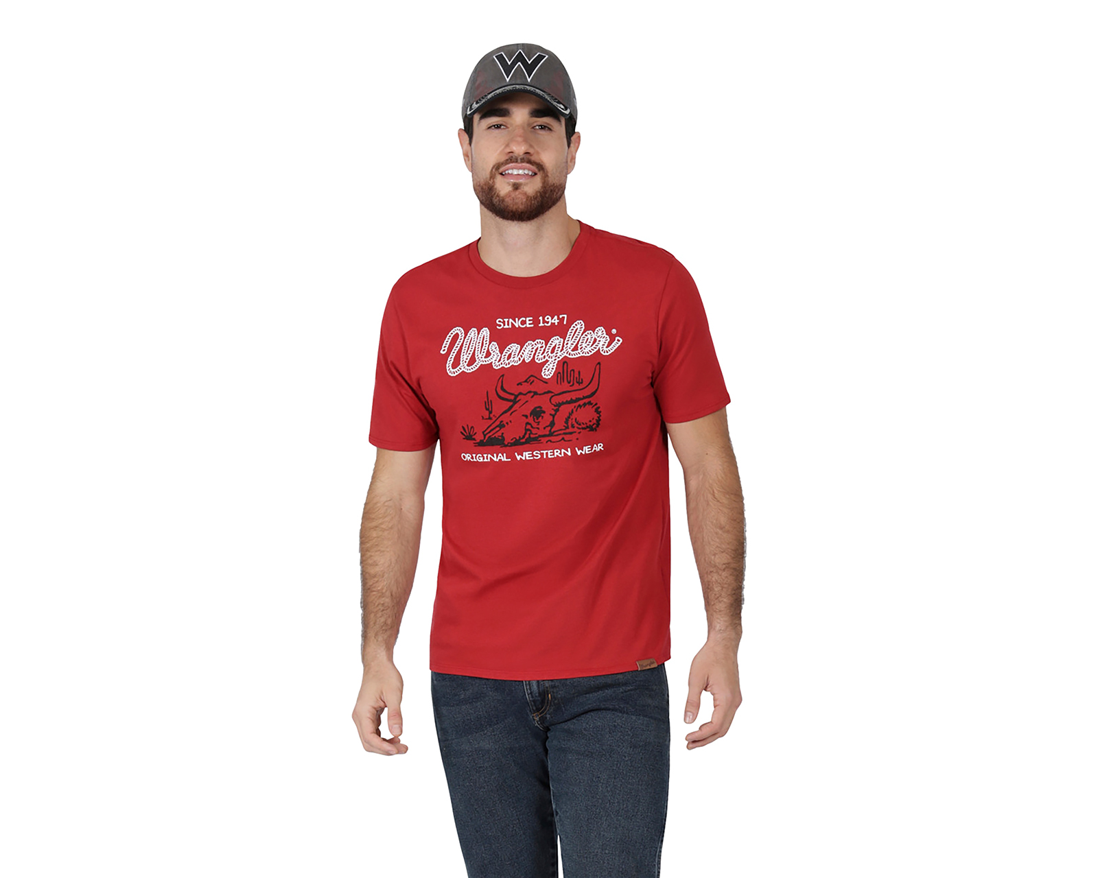 Foto 1 | Foto 1 | Playera de Cuello Redondo Rojo Wrangler para Hombre