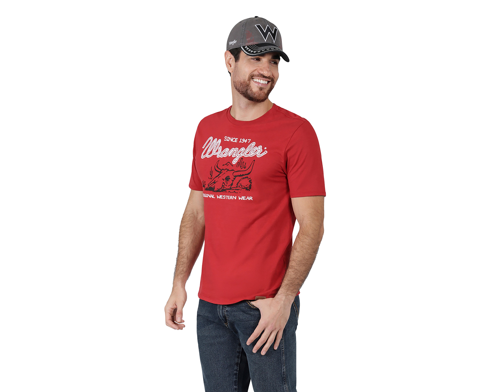 Foto 4 | Foto 4 | Playera de Cuello Redondo Rojo Wrangler para Hombre