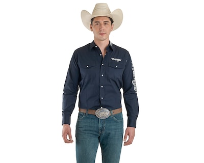 Foto 1 | Foto 1 | Camisa Casual de Algodón Wrangler Regular Fit Estampado para Hombre