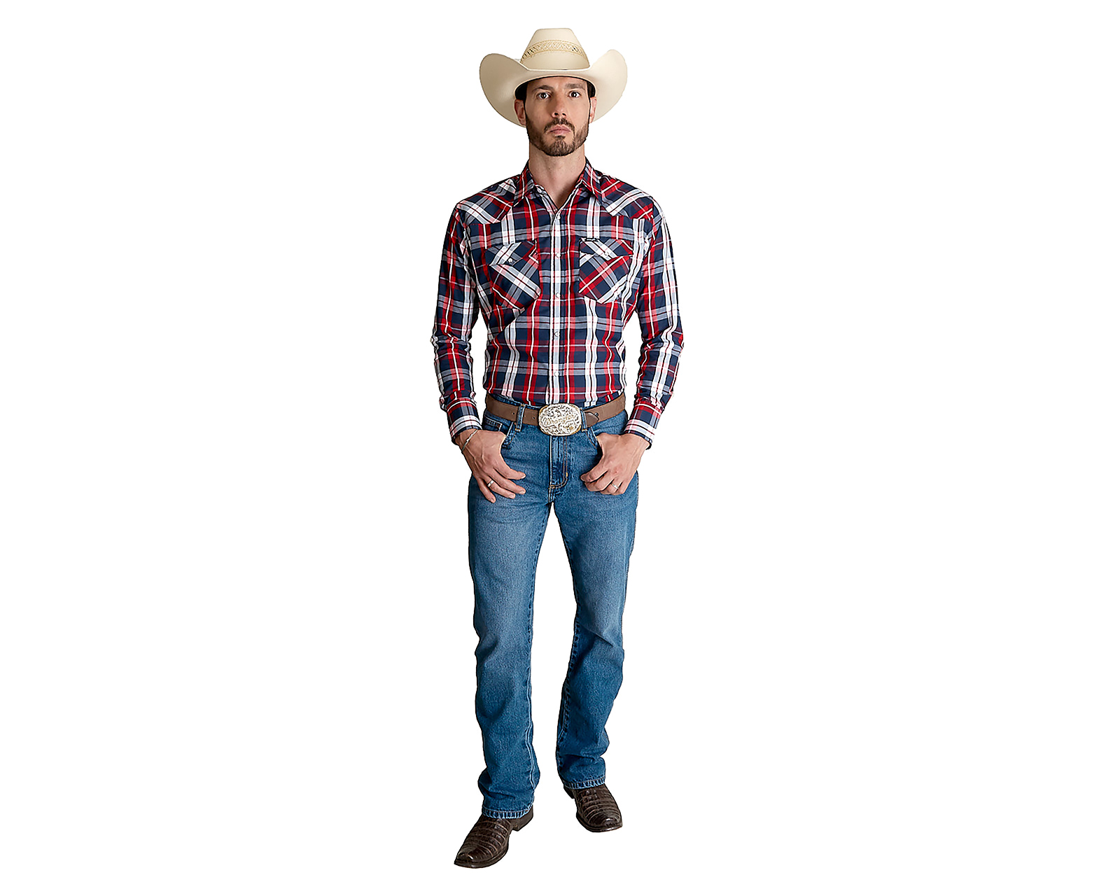 Foto 2 | Foto 2 | Camisa Casual Wrangler Regular Fit Cuadriculada para Hombre