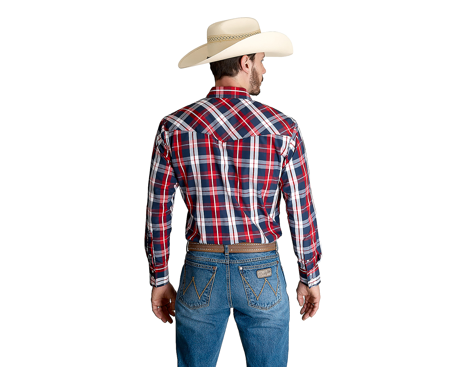 Foto 3 | Foto 3 | Camisa Casual Wrangler Regular Fit Cuadriculada para Hombre