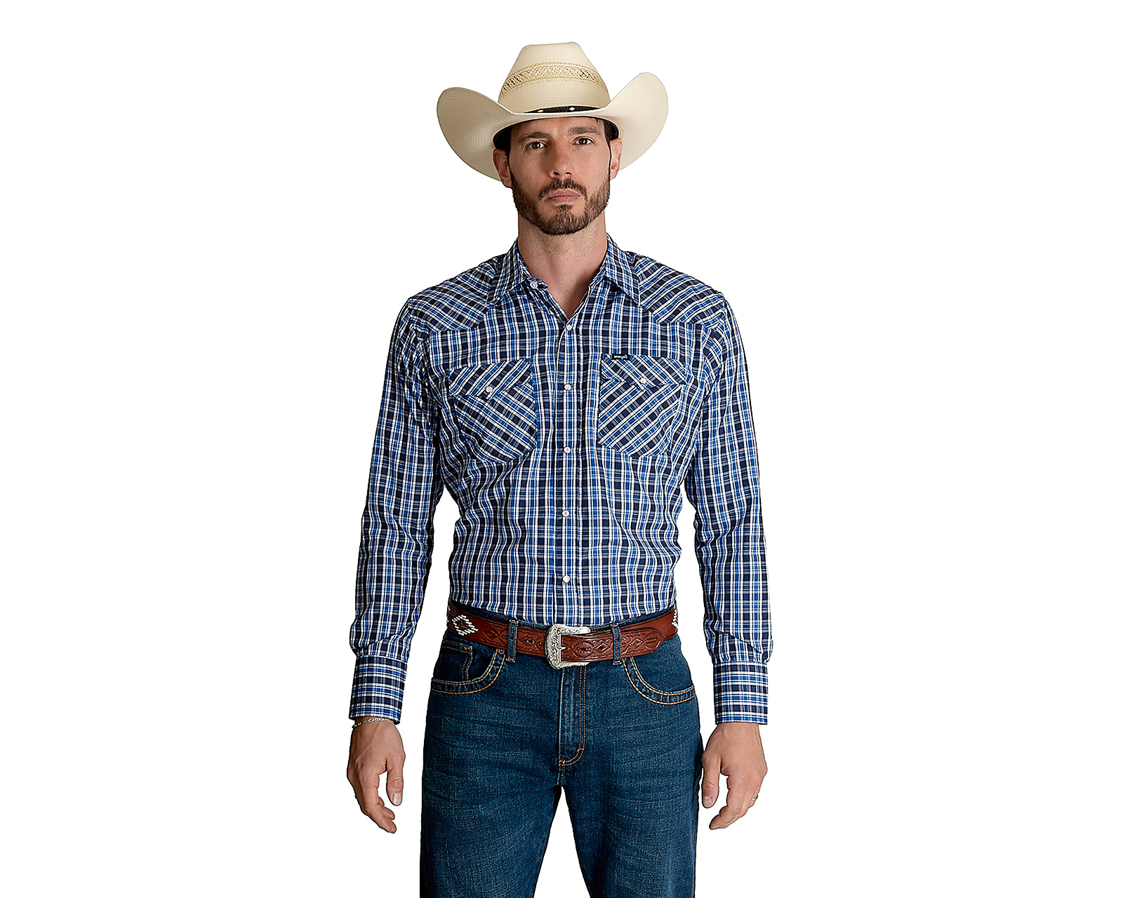 Camisa Casual Wrangler Regular a Cuadros para Hombre
