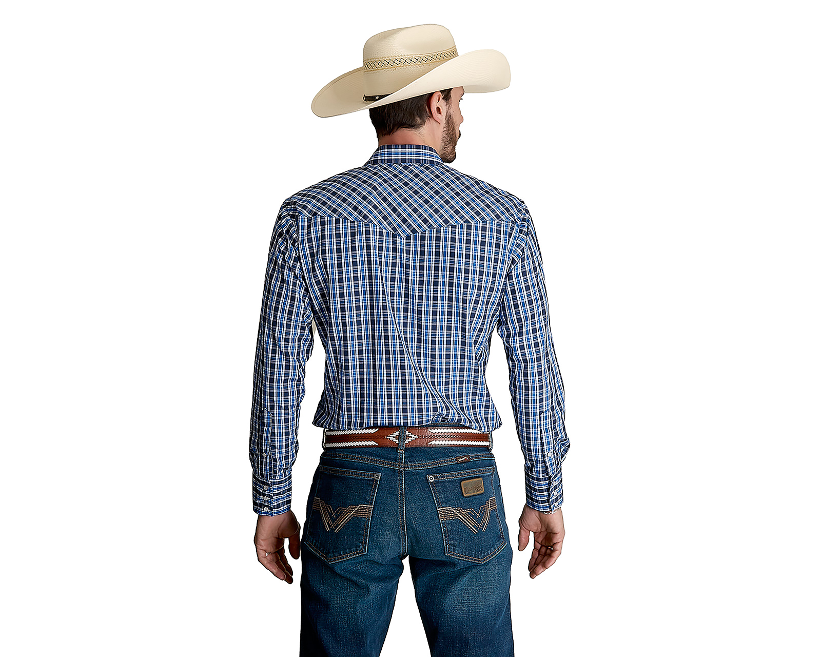 Foto 4 pulgar | Foto 3 | Camisa Casual Wrangler Regular a Cuadros para Hombre