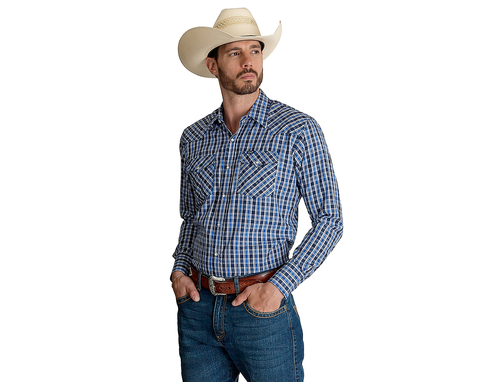 Foto 5 pulgar | Foto 4 | Camisa Casual Wrangler Regular a Cuadros para Hombre