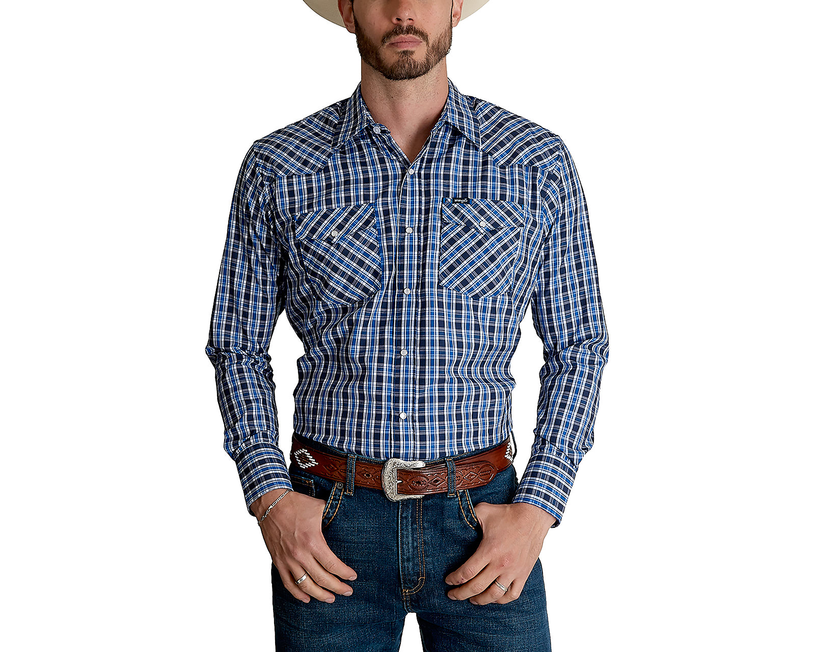 Foto 5 | Foto 5 | Camisa Casual Wrangler Regular a Cuadros para Hombre