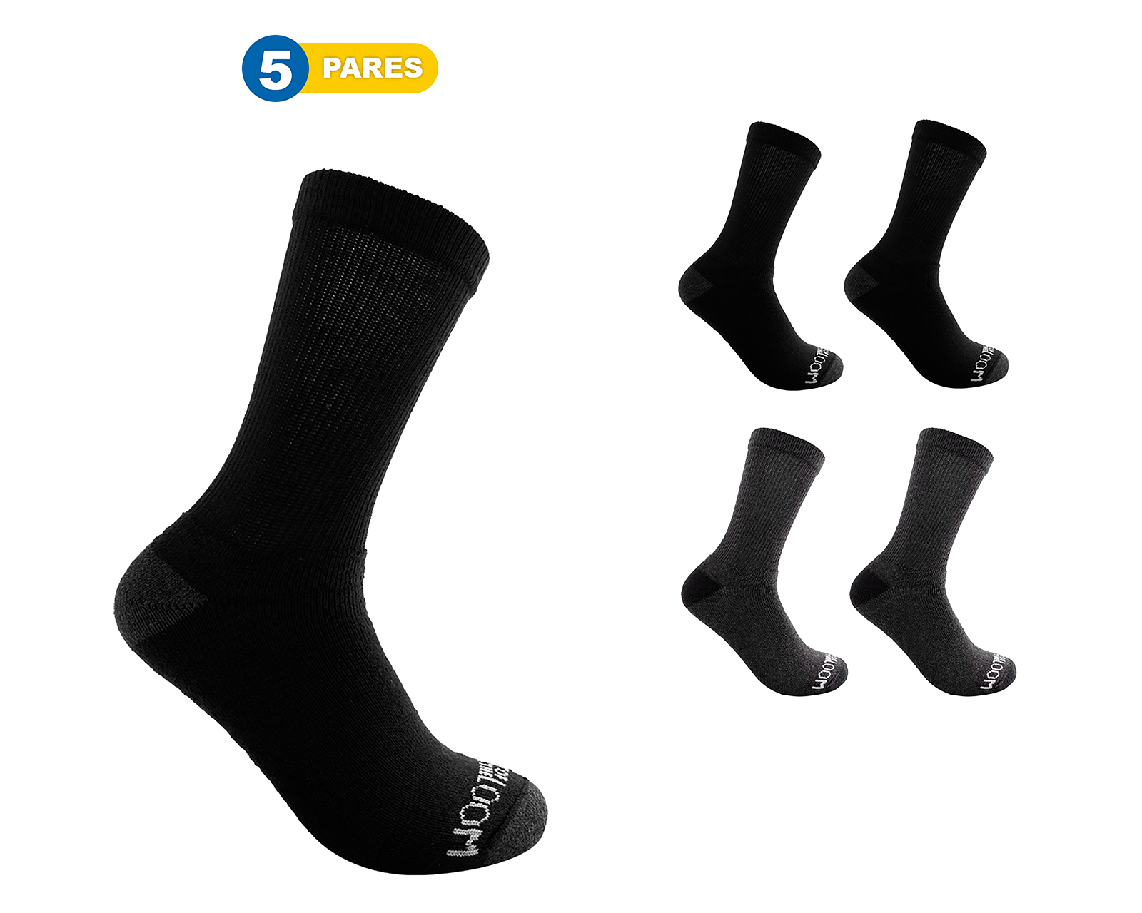 Foto 1 | Foto 1 | Calcetas Largas Deportivas Fruit of the Loom para Hombre 5 Pares