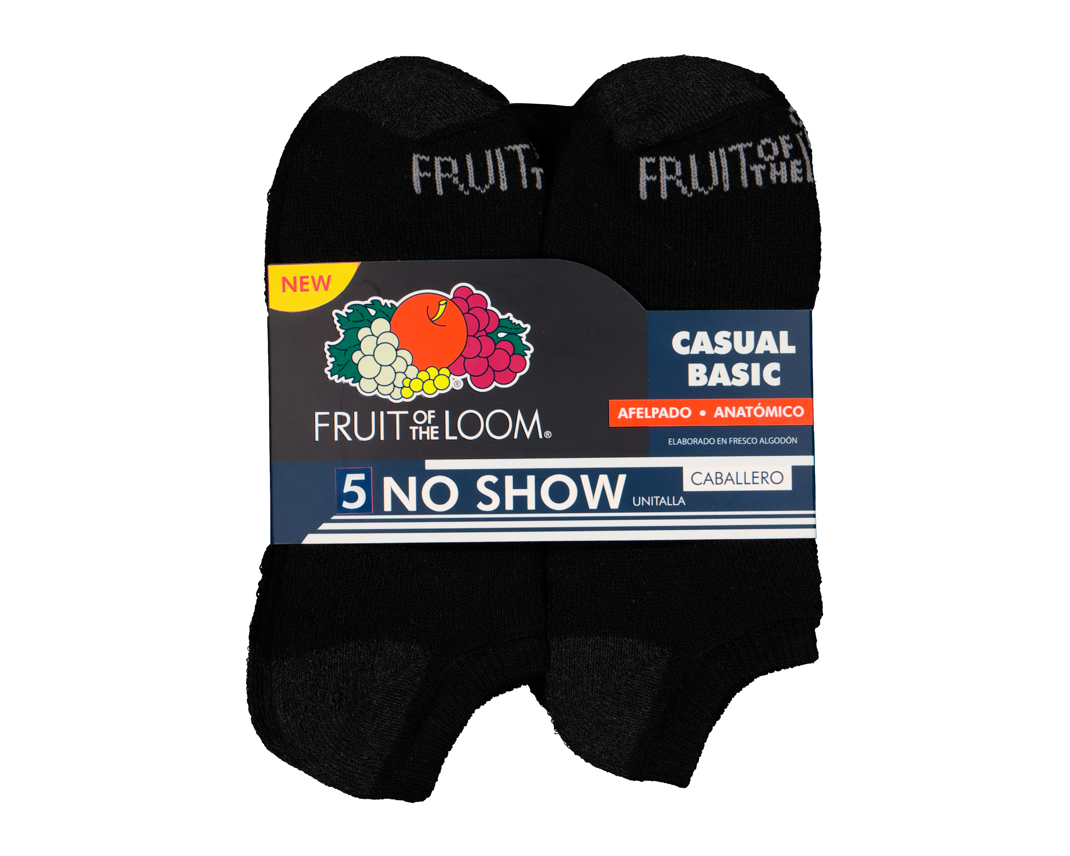 Foto 4 pulgar | Foto 3 | Calcetas Deportivas Tines Fruit of the Loom para Hombre 5 Pares