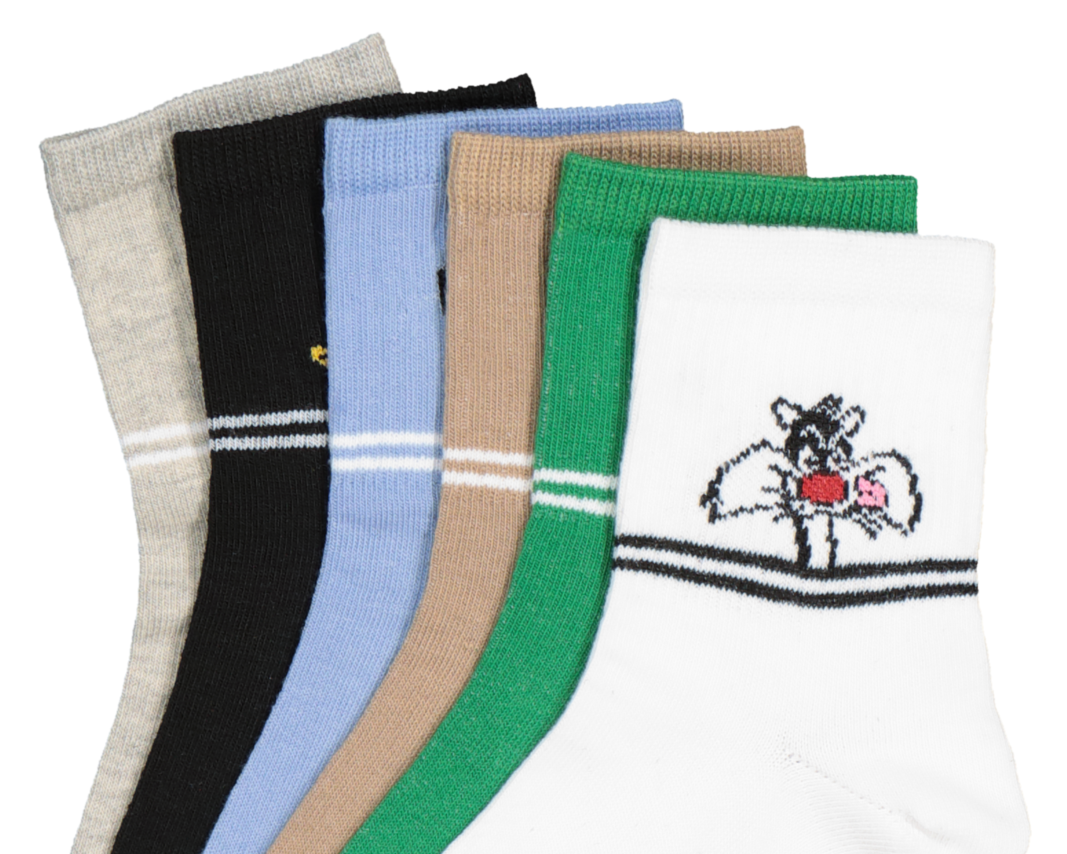 Foto 2 | Foto 2 | Calcetas Tobilleras Looney Tunes para Hombre 6 Pares