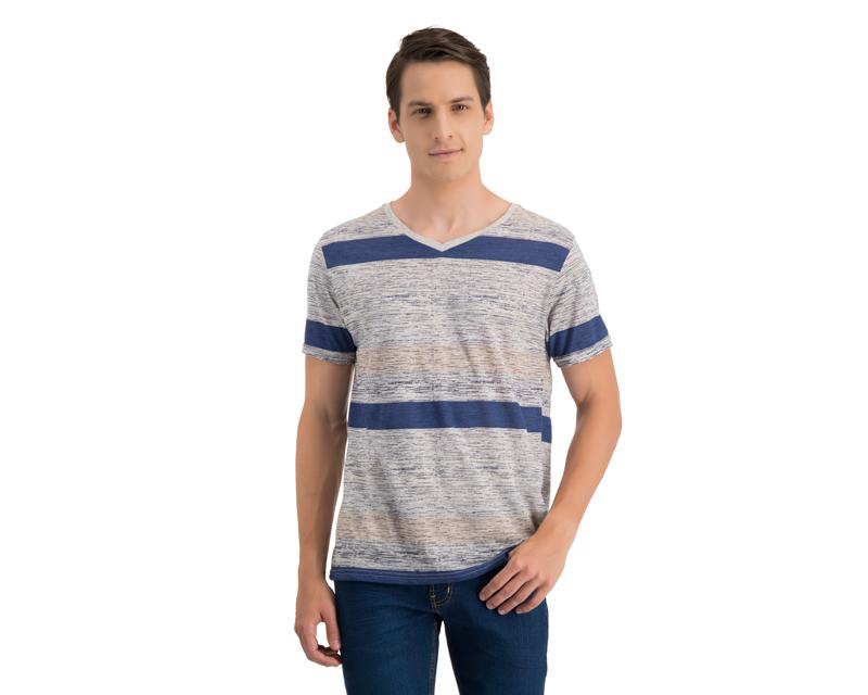 Foto 1 | Foto 1 | Playera Cuello V Gris marca Refill para Hombre