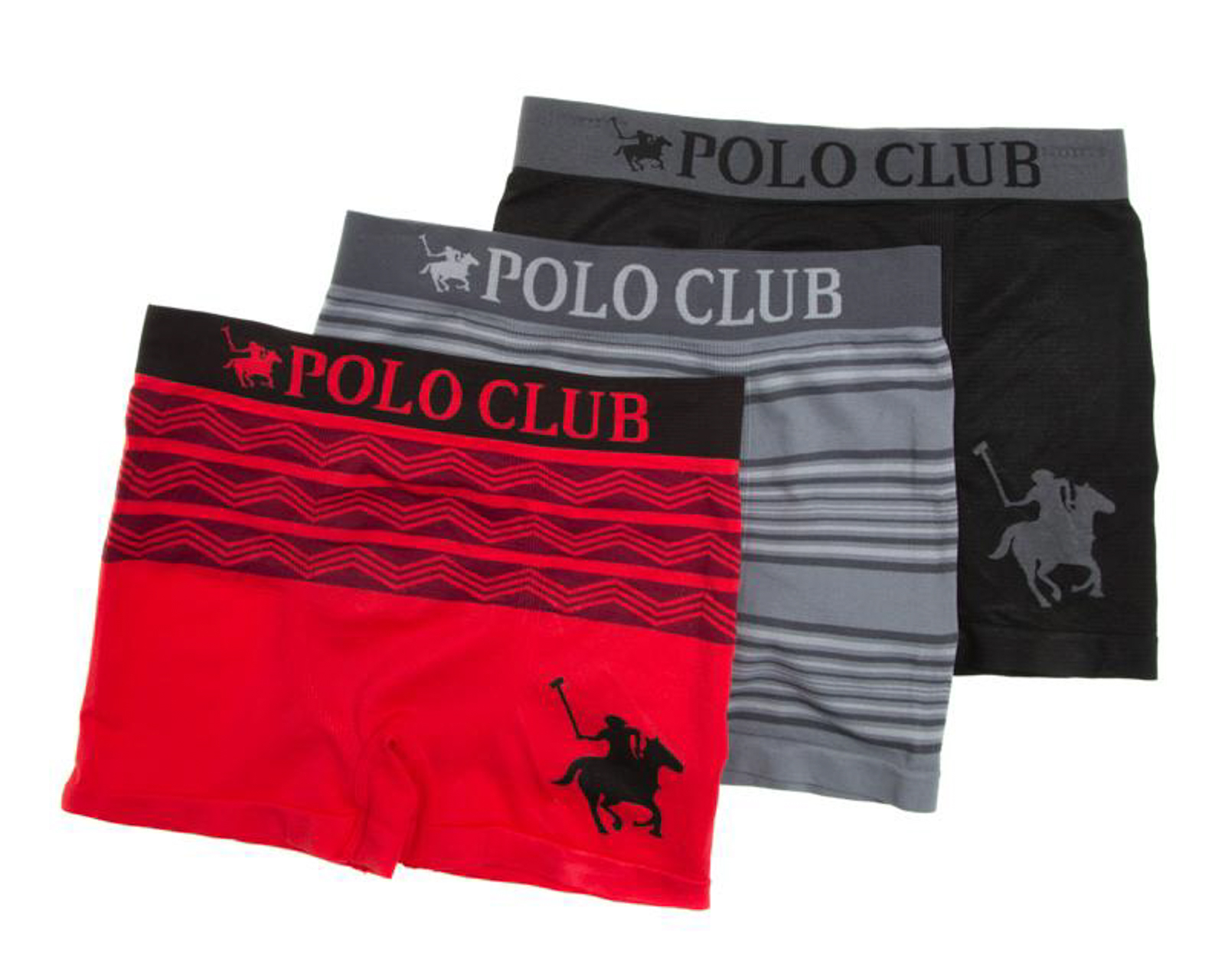 Foto 4 pulgar | Foto 3 | Bóxers Cortos York Team Polo Club para Hombre 3 Piezas