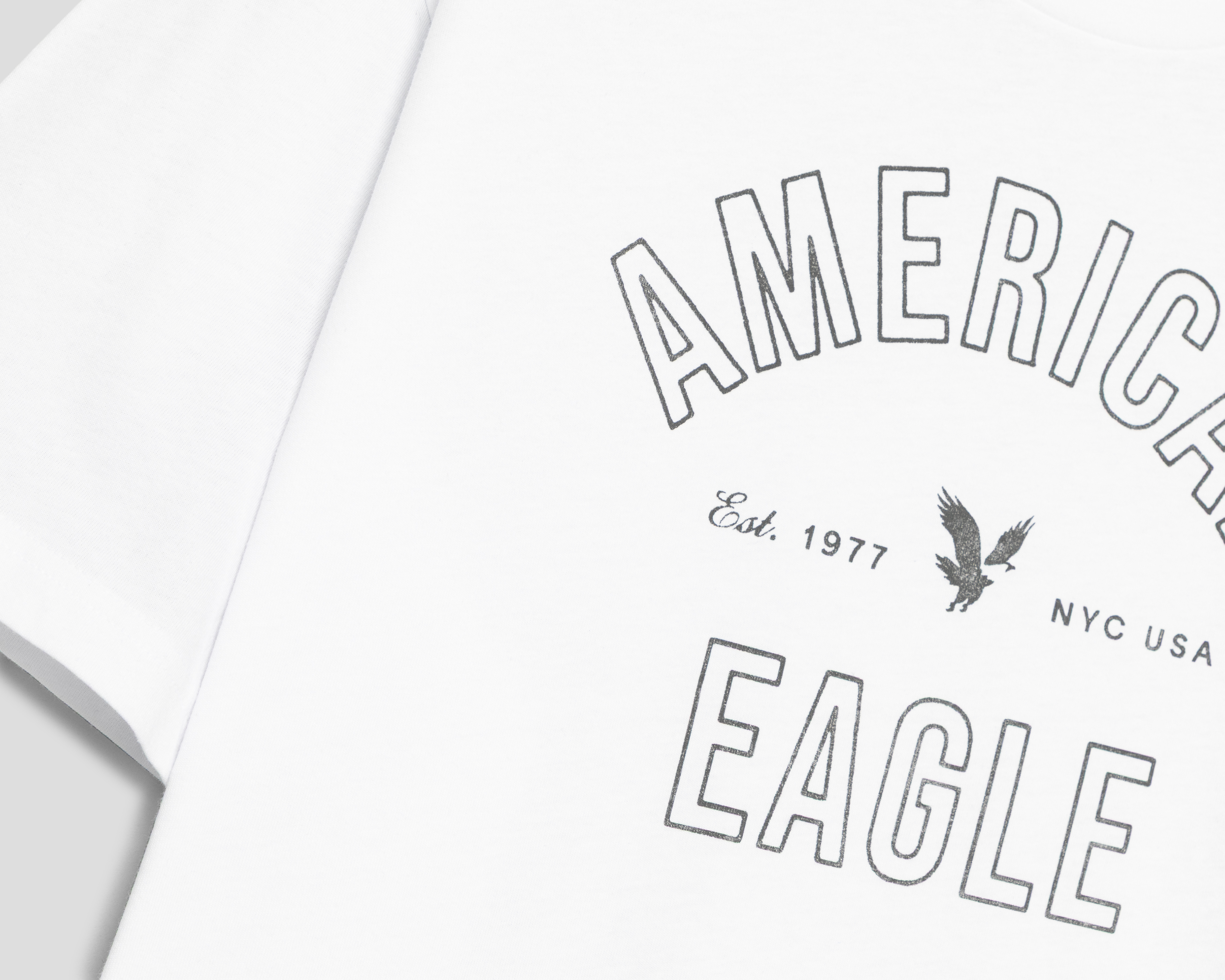 Foto 3 | Foto 3 | Playera de Cuello Redondo Blanca American Eagle para Hombre