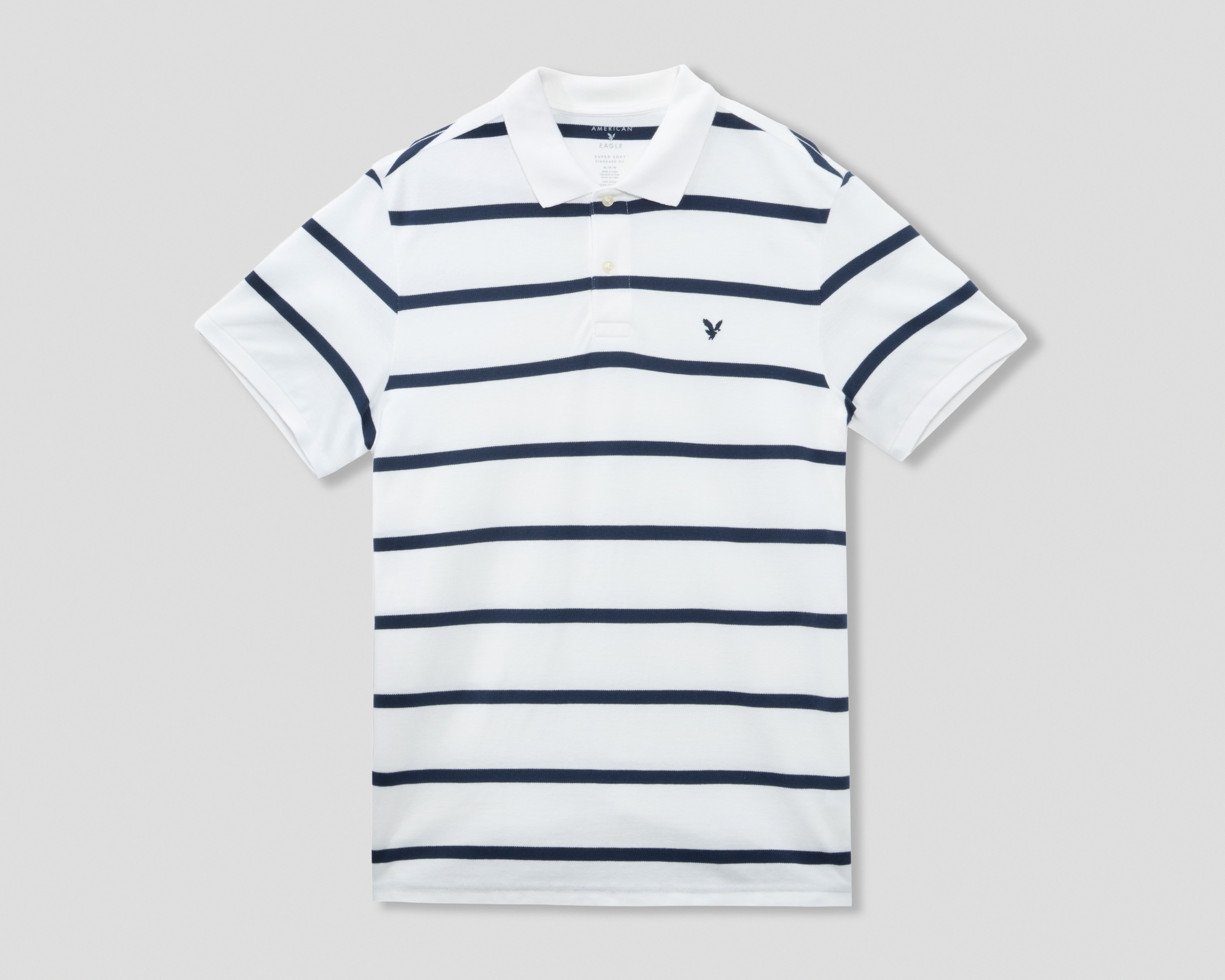 Foto 1 | Foto 1 | Playera Polo American Eagle Blanca para Hombre