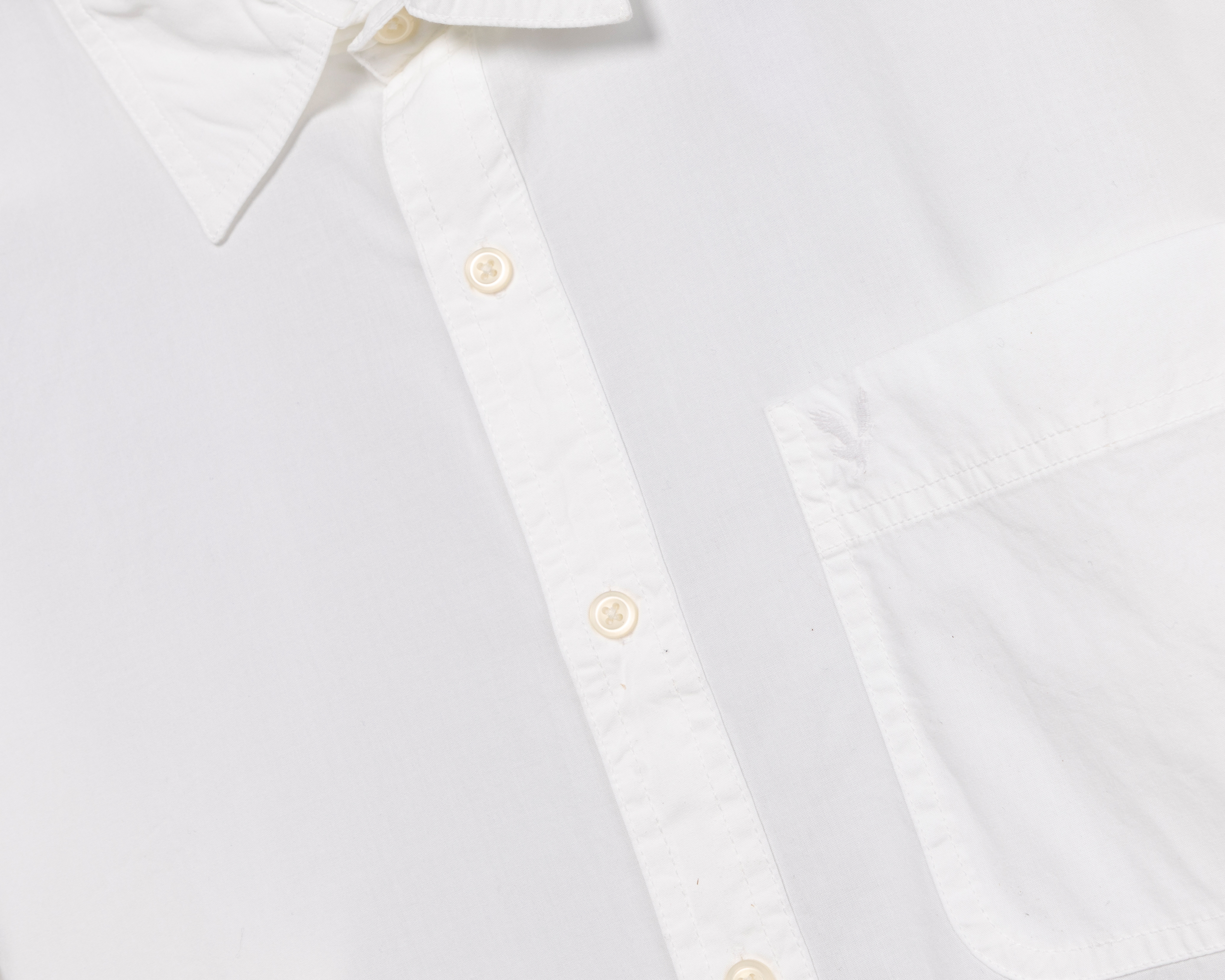 Foto 4 pulgar | Foto 3 | Camisa Casual de Algodón American Eagle Regular Fit Blanca para Hombre