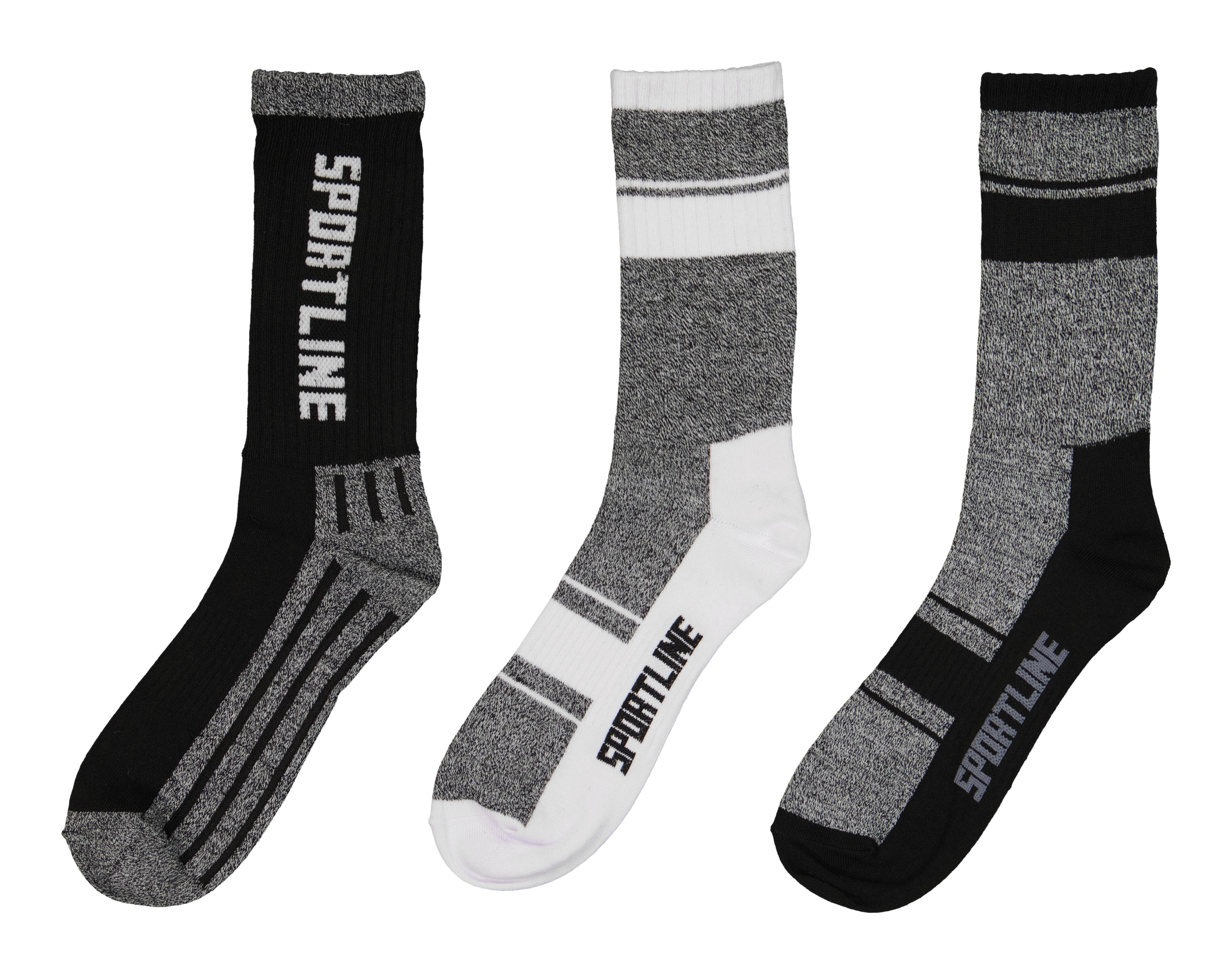 Calcetas Deportivas Largas Sportline para Hombre 3 Pares