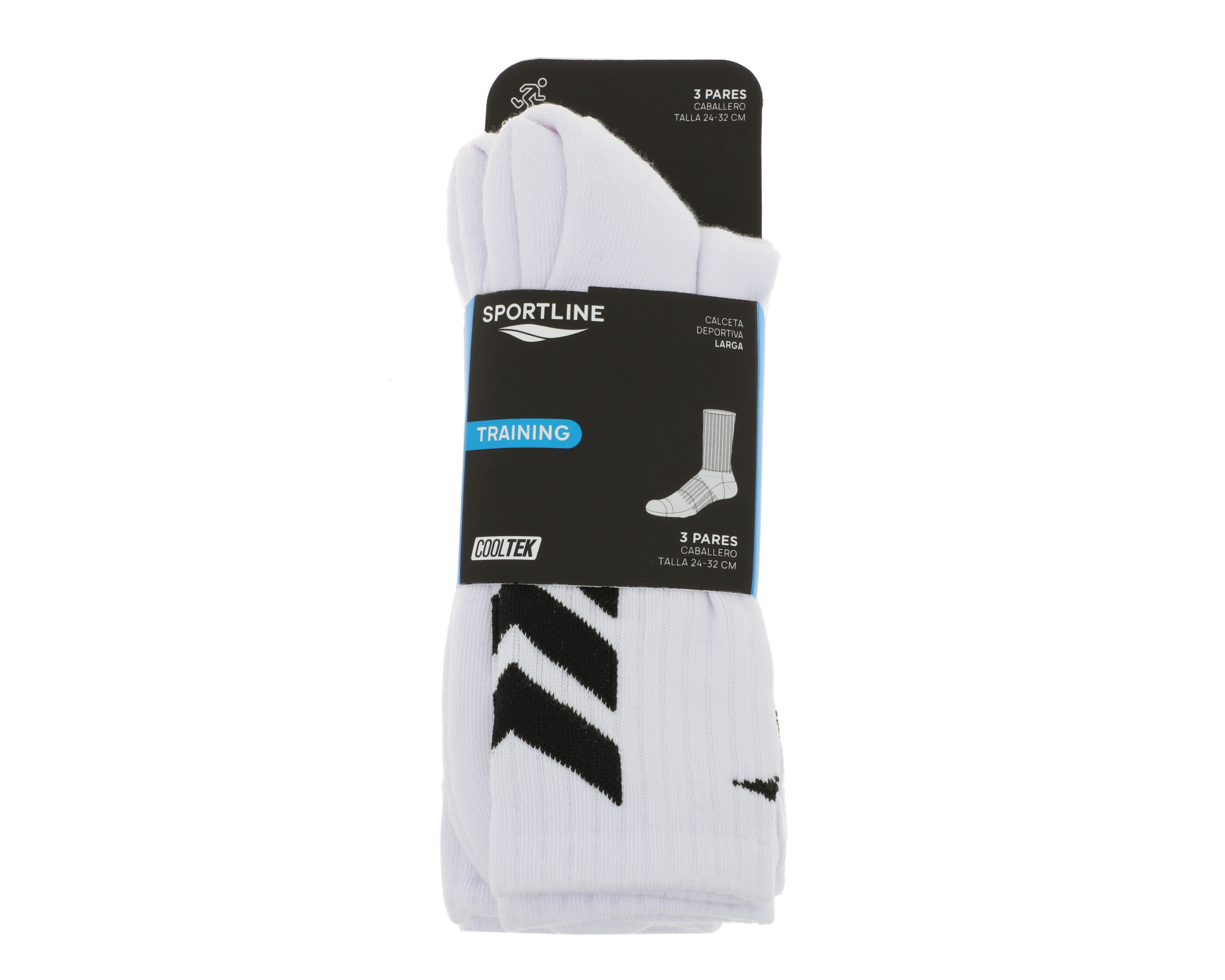 Foto 4 pulgar | Foto 3 | Calcetas Deportivas Sportline Cooltek para Hombre 3 Pares