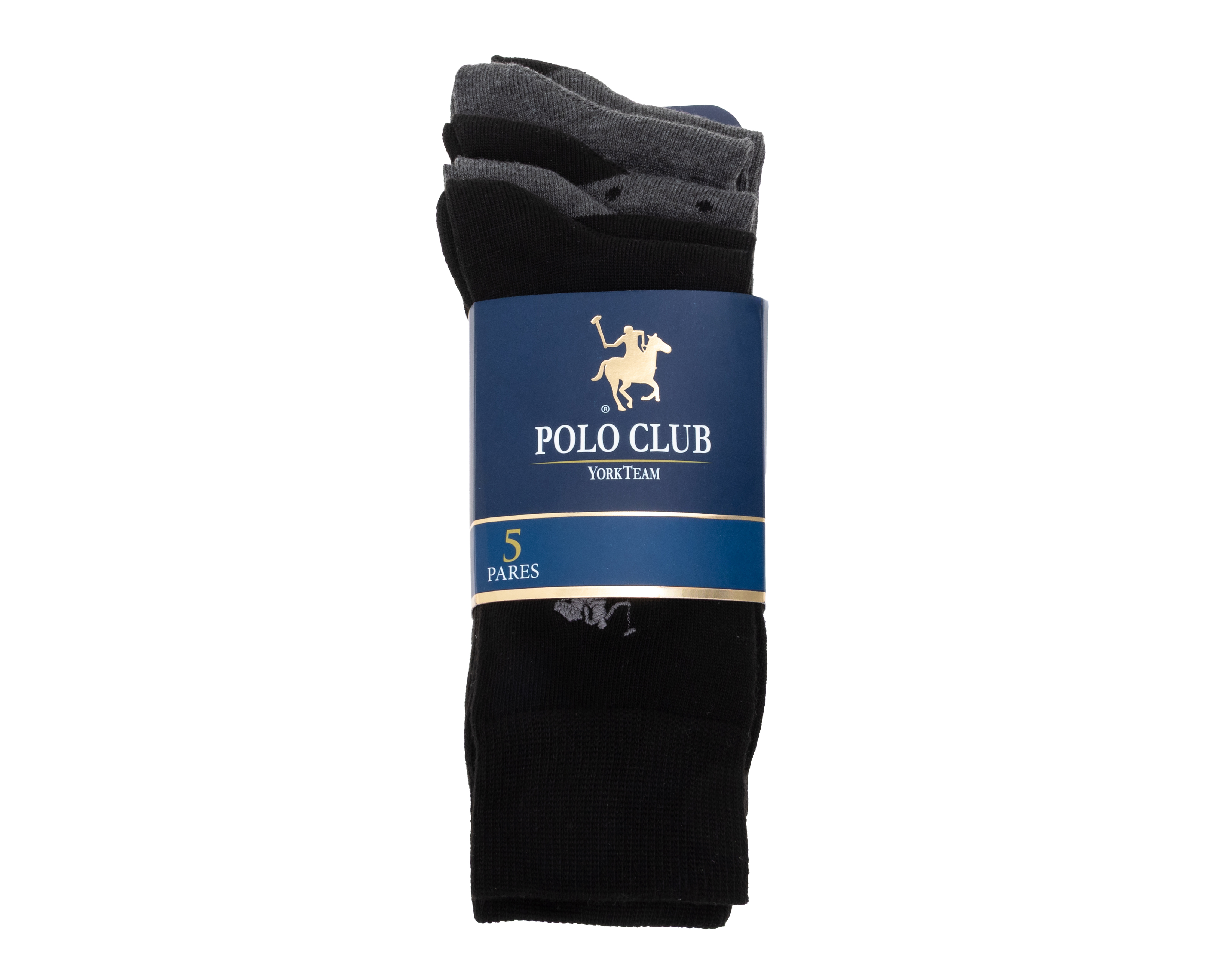 Foto 4 pulgar | Foto 3 | Calcetas de Vestir York Team Polo Club para Hombre 5 Pares