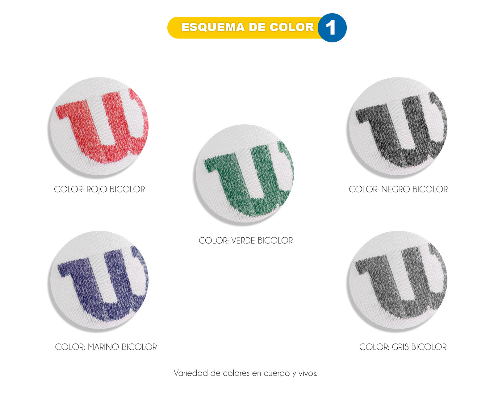 Foto 8 pulgar | Foto 7 | Calcetas Deportivas Wilson para Caballero 5 Pares