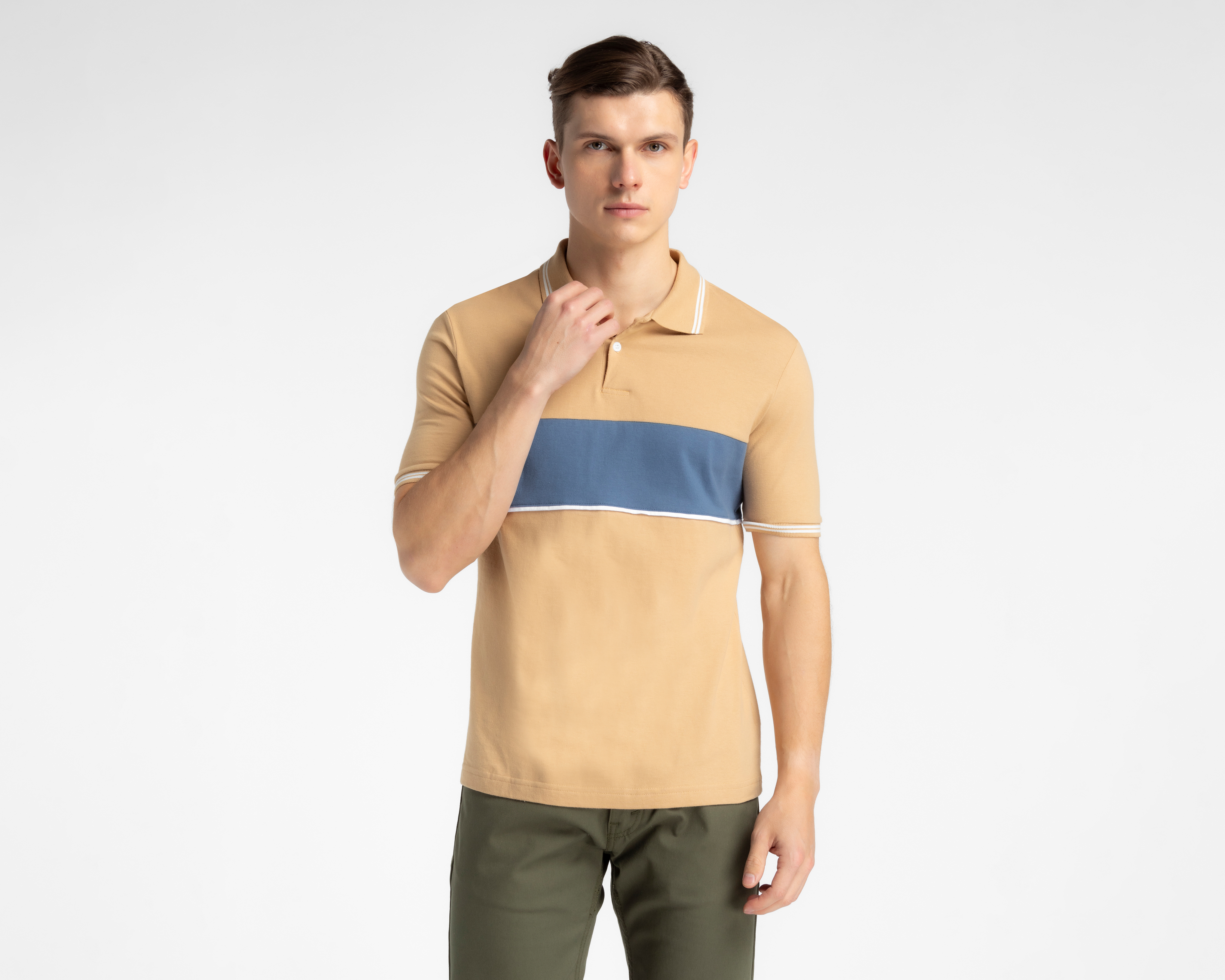 Playera Polo Porto Sur Anaranjada para Hombre