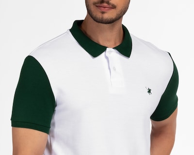 Foto 3 | Foto 3 | Playera Polo York Team Polo Club Blanca con Mangas Negras para Hombre