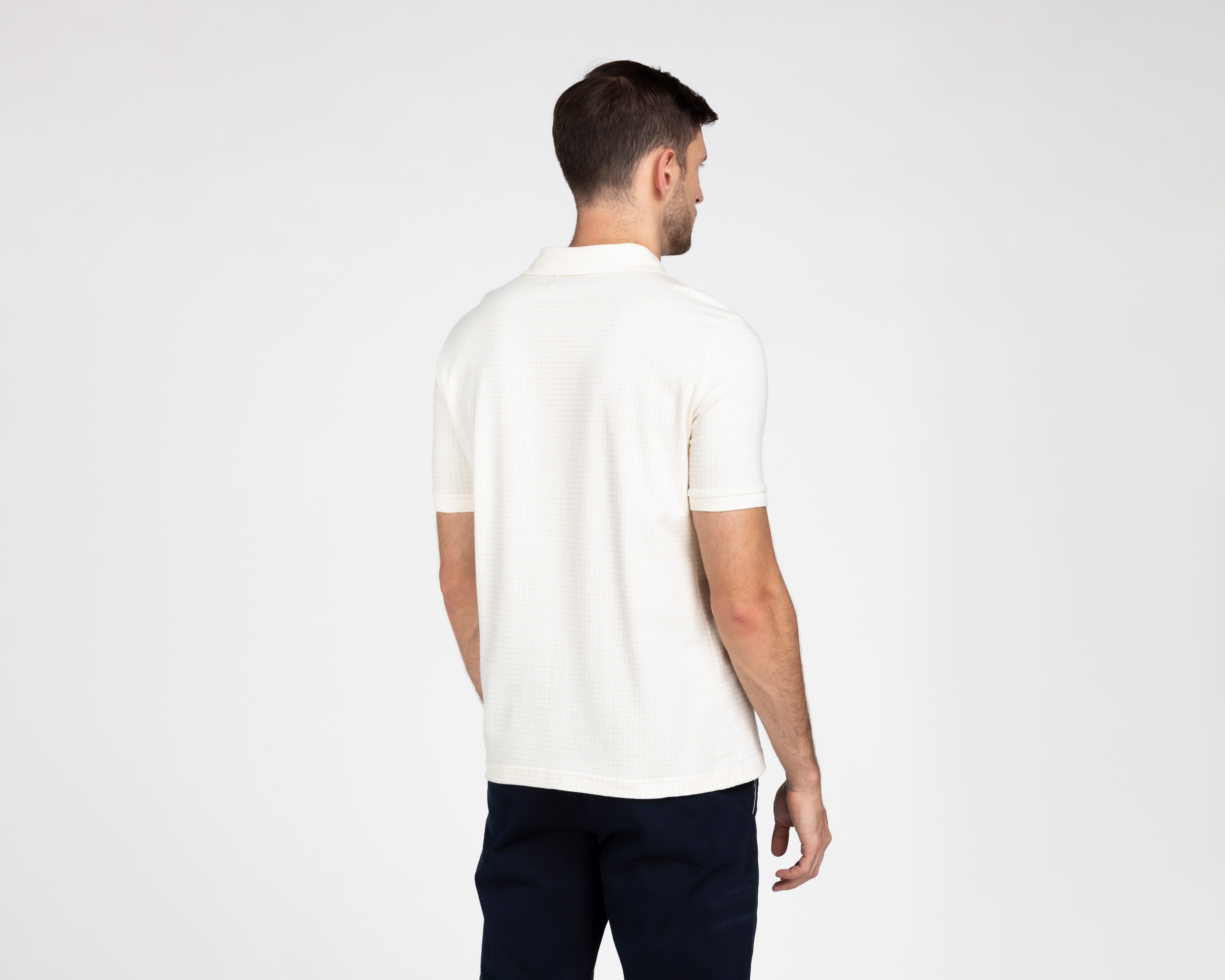 Foto 3 pulgar | Foto 2 | Playera Polo Porto Sur Blanca para Hombre