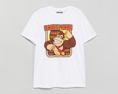 Foto 1 | Foto 1 | Playera de Cuello Redondo Blanca Mario Bros para Hombre