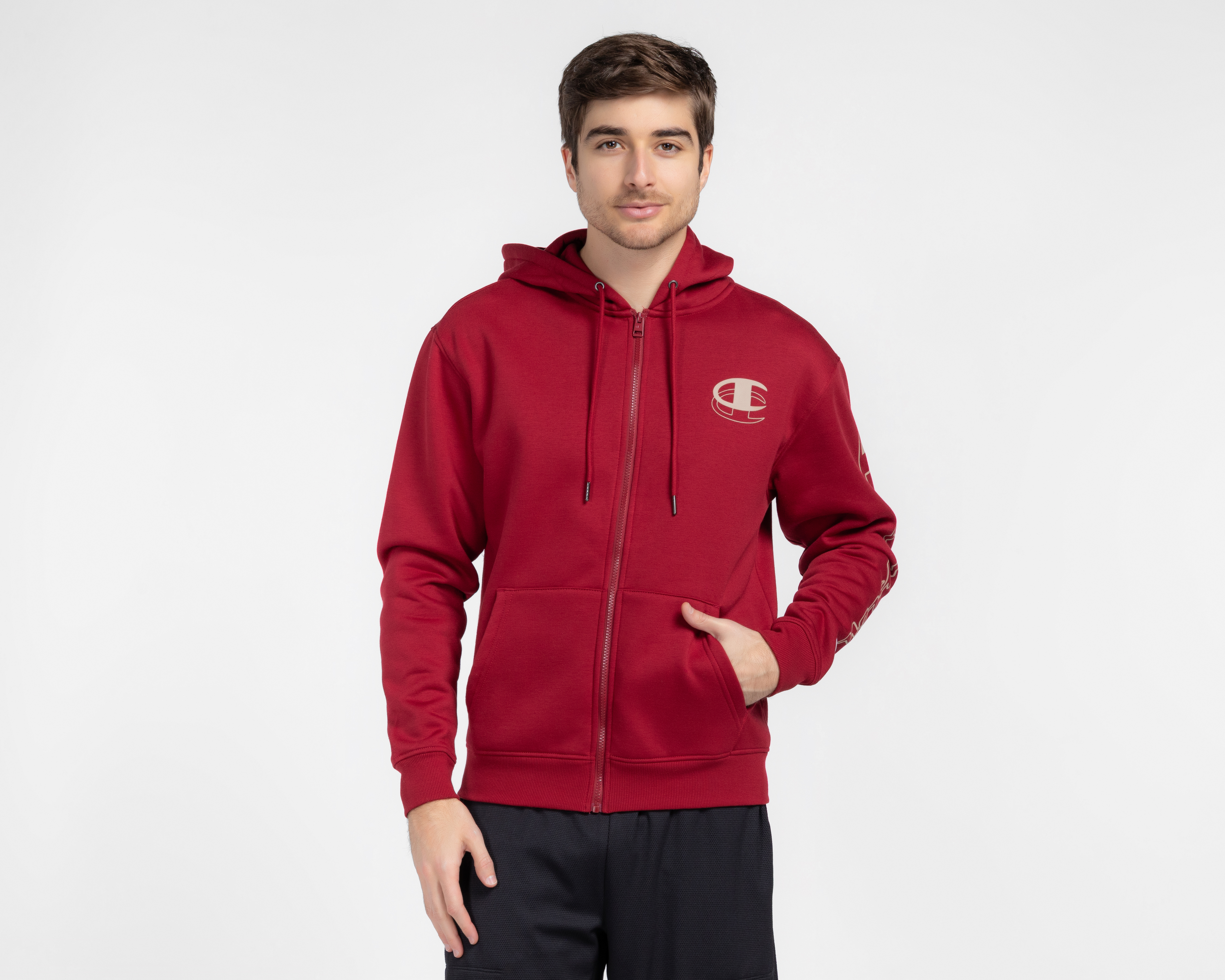 Foto 2 pulgar | Foto 1 | Sudadera con Capucha Champion para Hombre