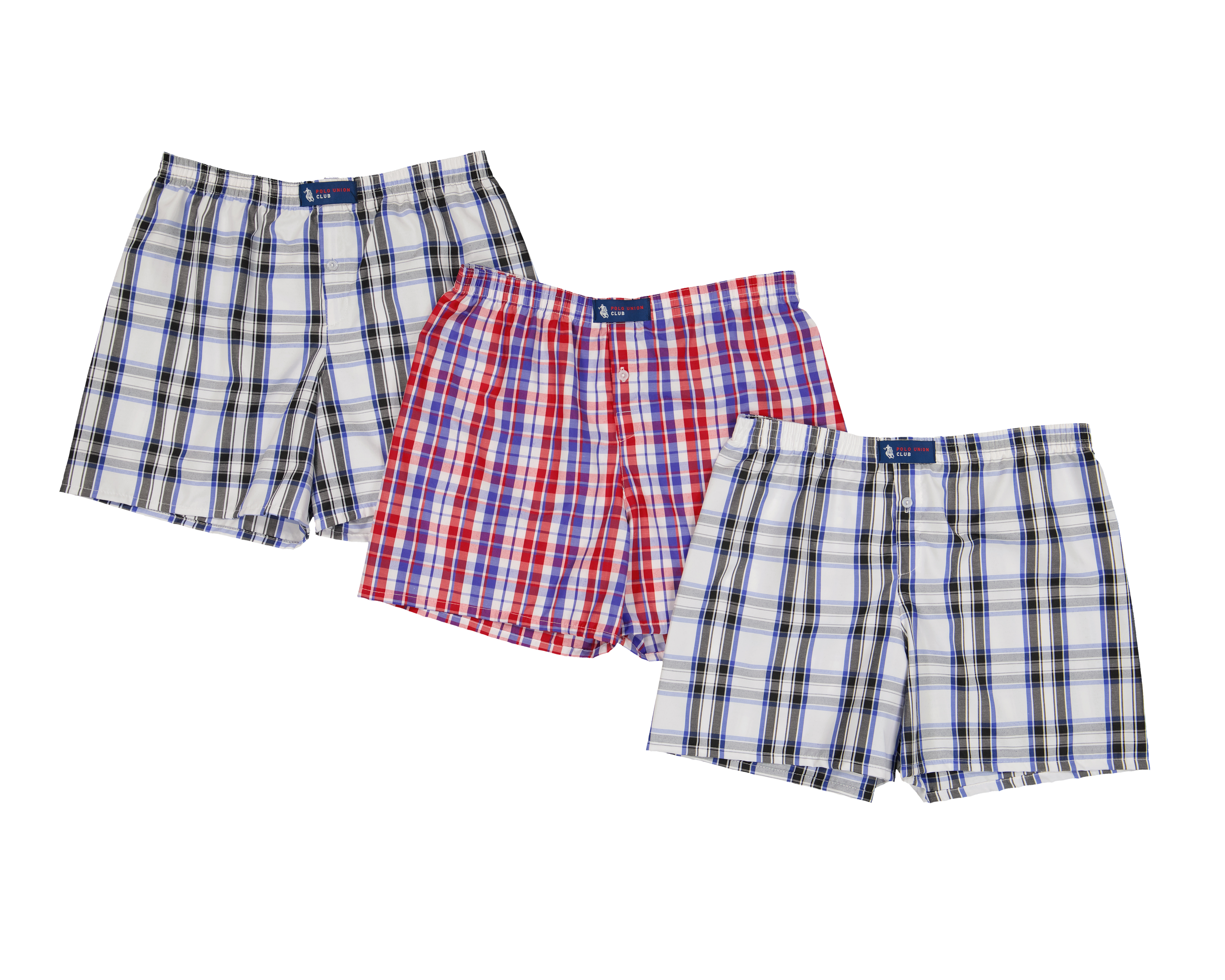 Bóxer Largo Polo Union Club para Hombre 3 Piezas