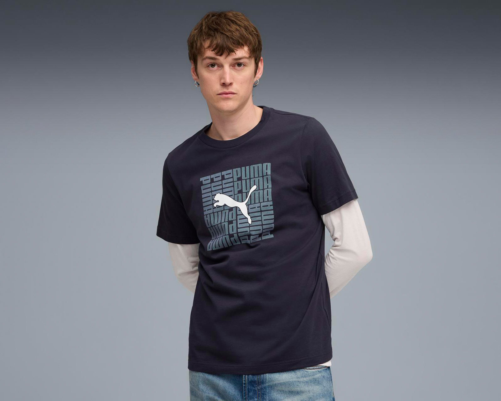 Foto 2 pulgar | Foto 1 | Playera Deportiva Puma Graphic para Hombre