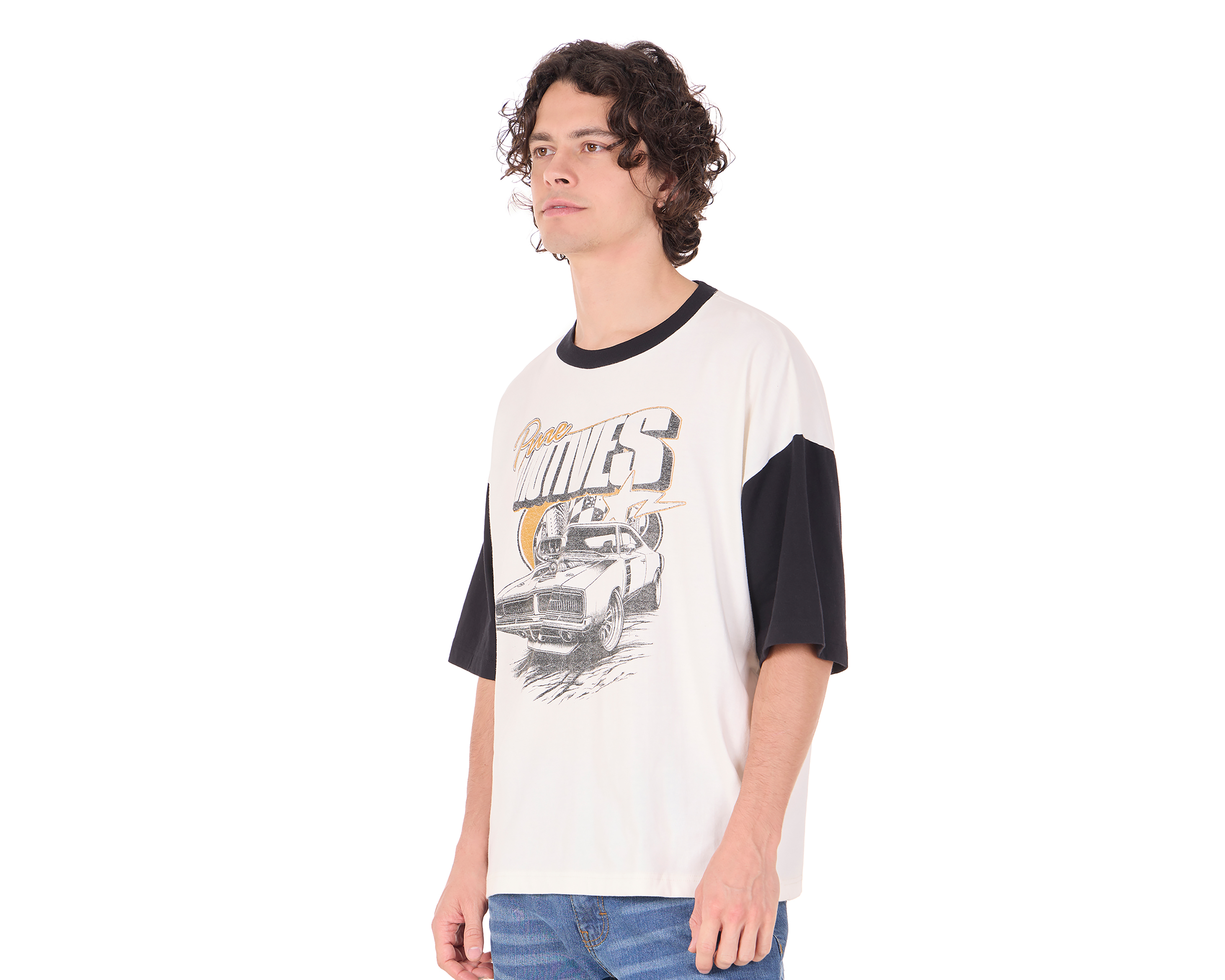 Foto 4 | Foto 4 | Playera de Cuello Redondo Hueso Action Gear para Hombre