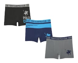 Bóxer Corto York Team Polo Club 3 Piezas