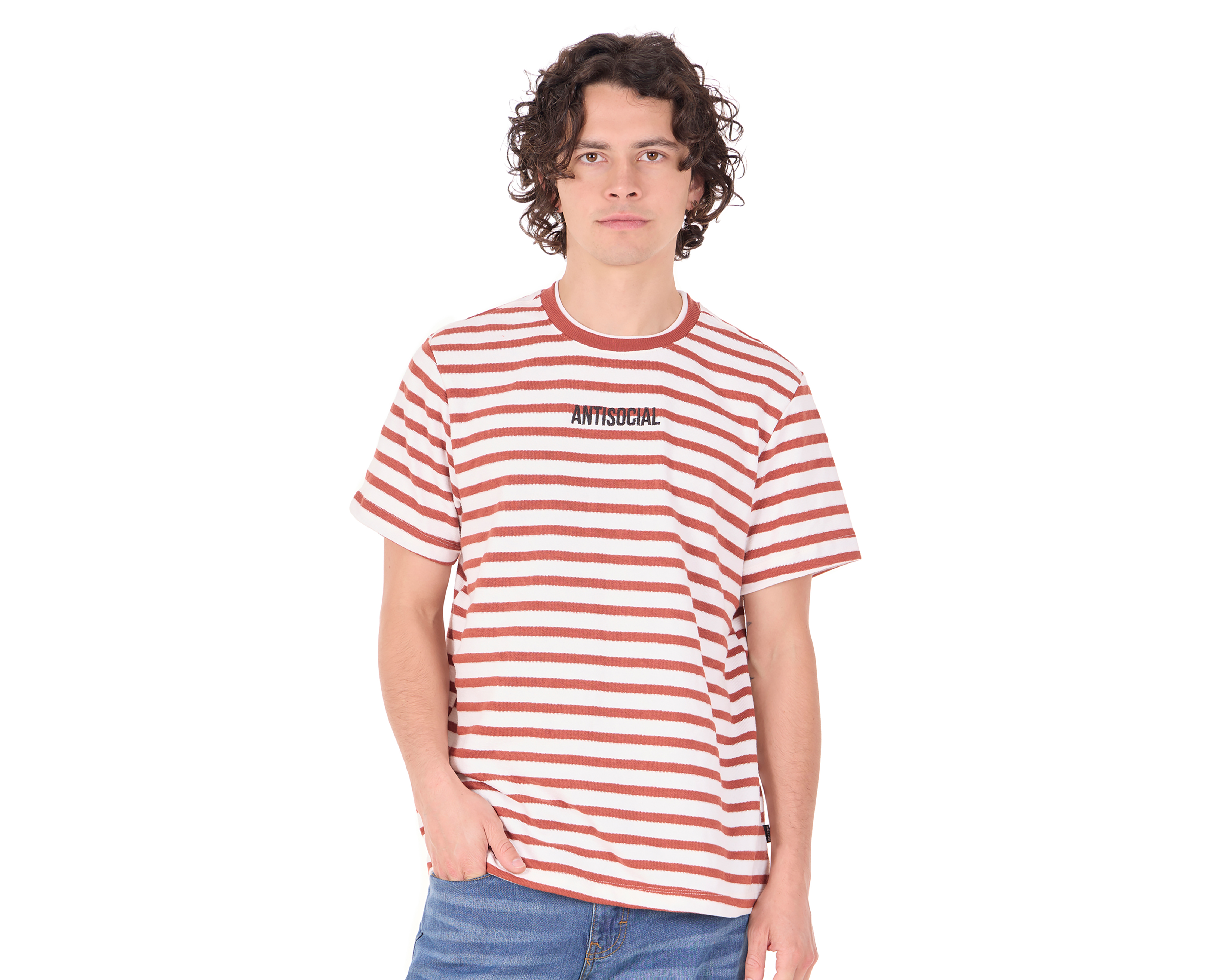 Foto 1 | Foto 1 | Playera de Cuello Redondo Anaranjada Action Gear para Hombre