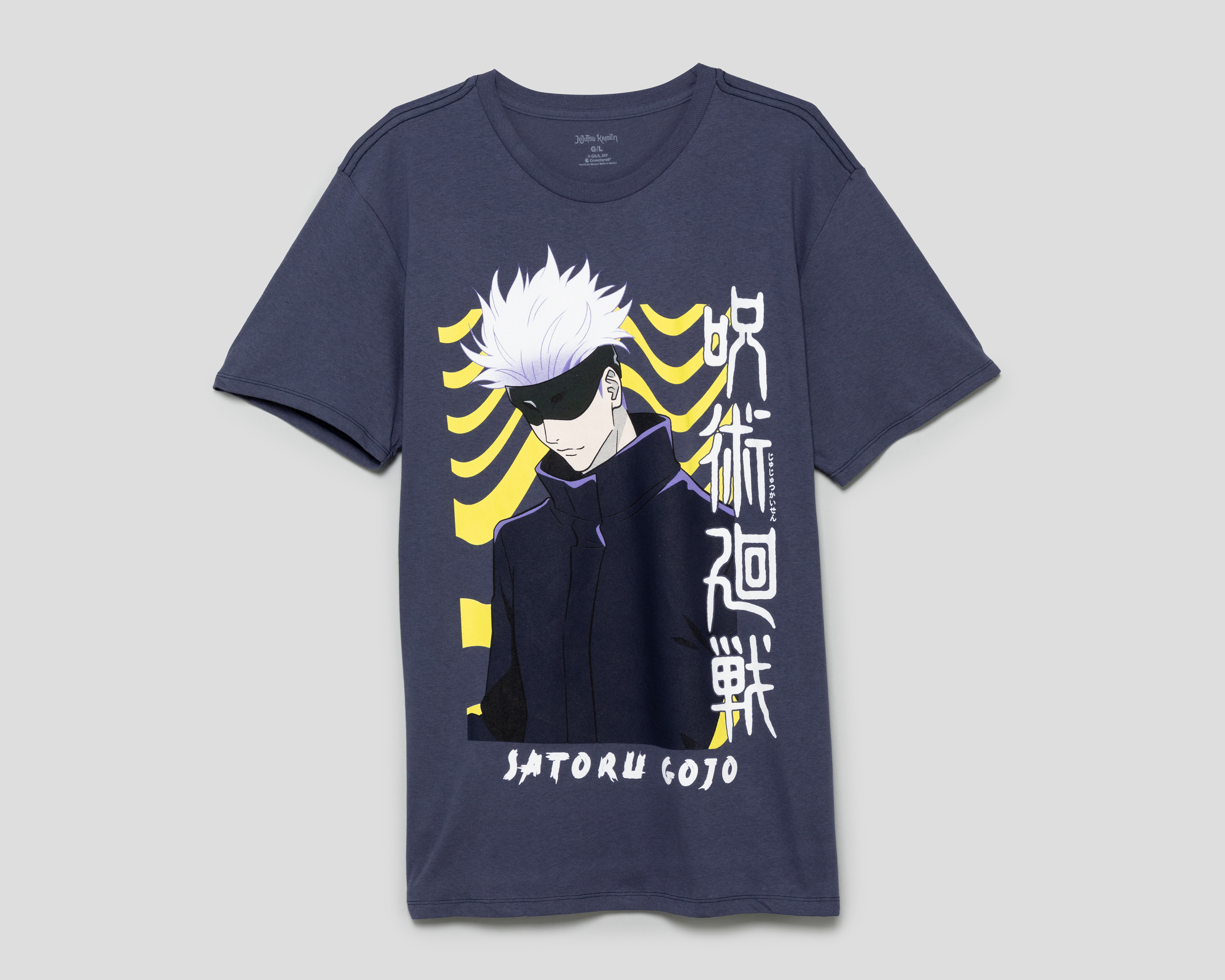 Foto 1 | Foto 1 | Playera de Cuello Redondo Azul Jujutsu Kaisen para Hombre