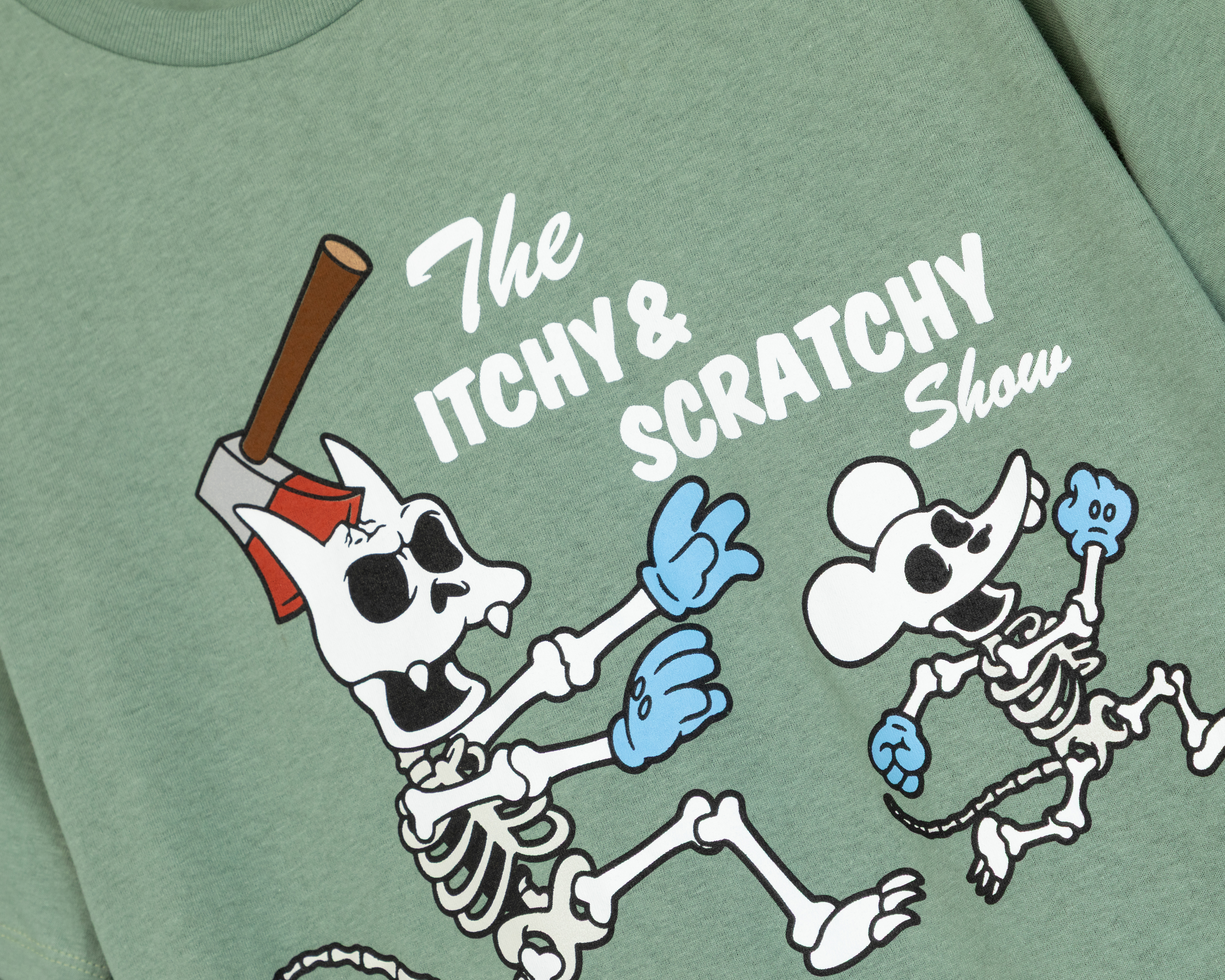 Foto 4 pulgar | Foto 3 | Playera de Cuello Redondo Verde Disney The Simpsons para Hombre