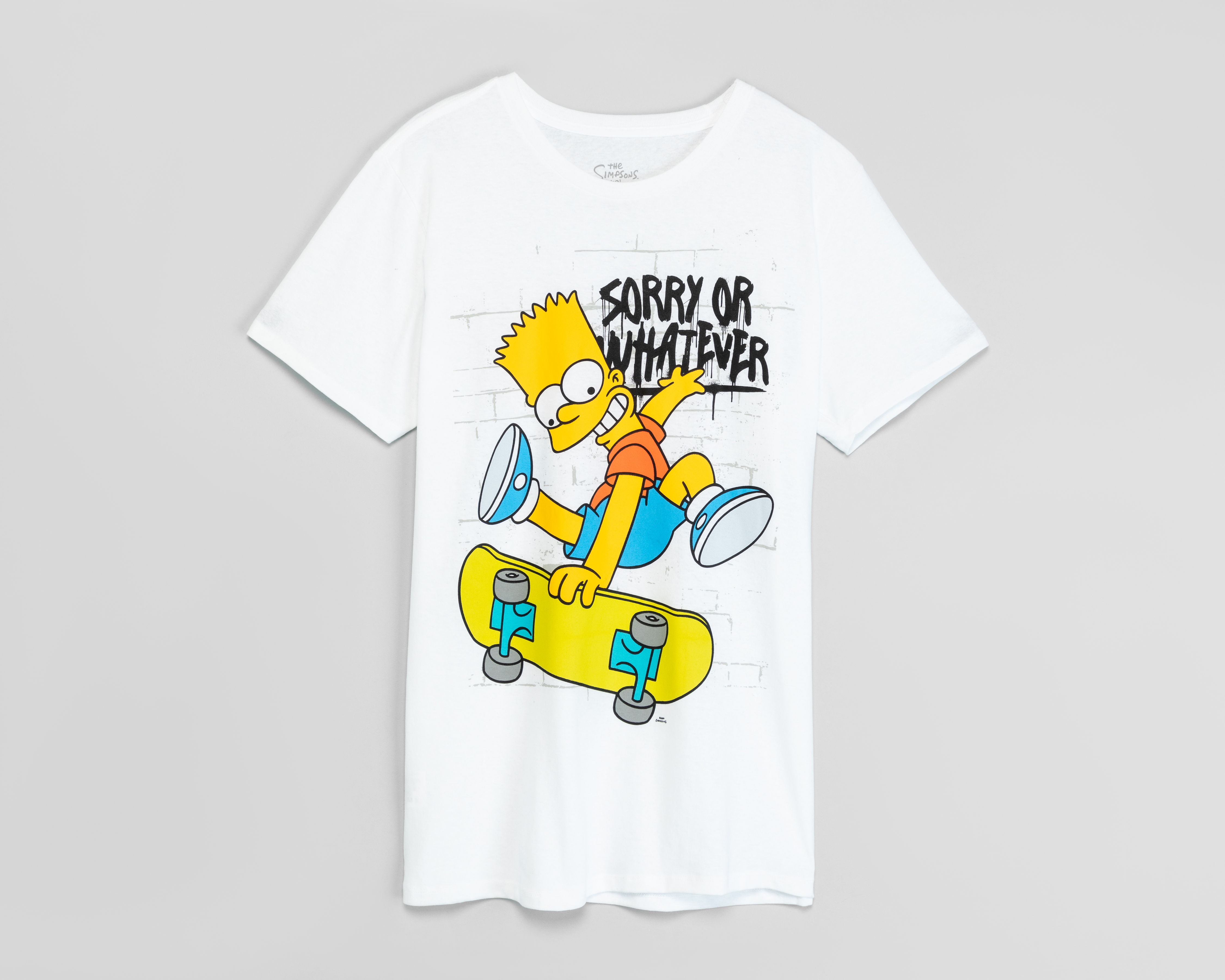 Foto 1 | Foto 1 | Playera de Cuello Redondo Blanca Disney Los Simpson para Hombre
