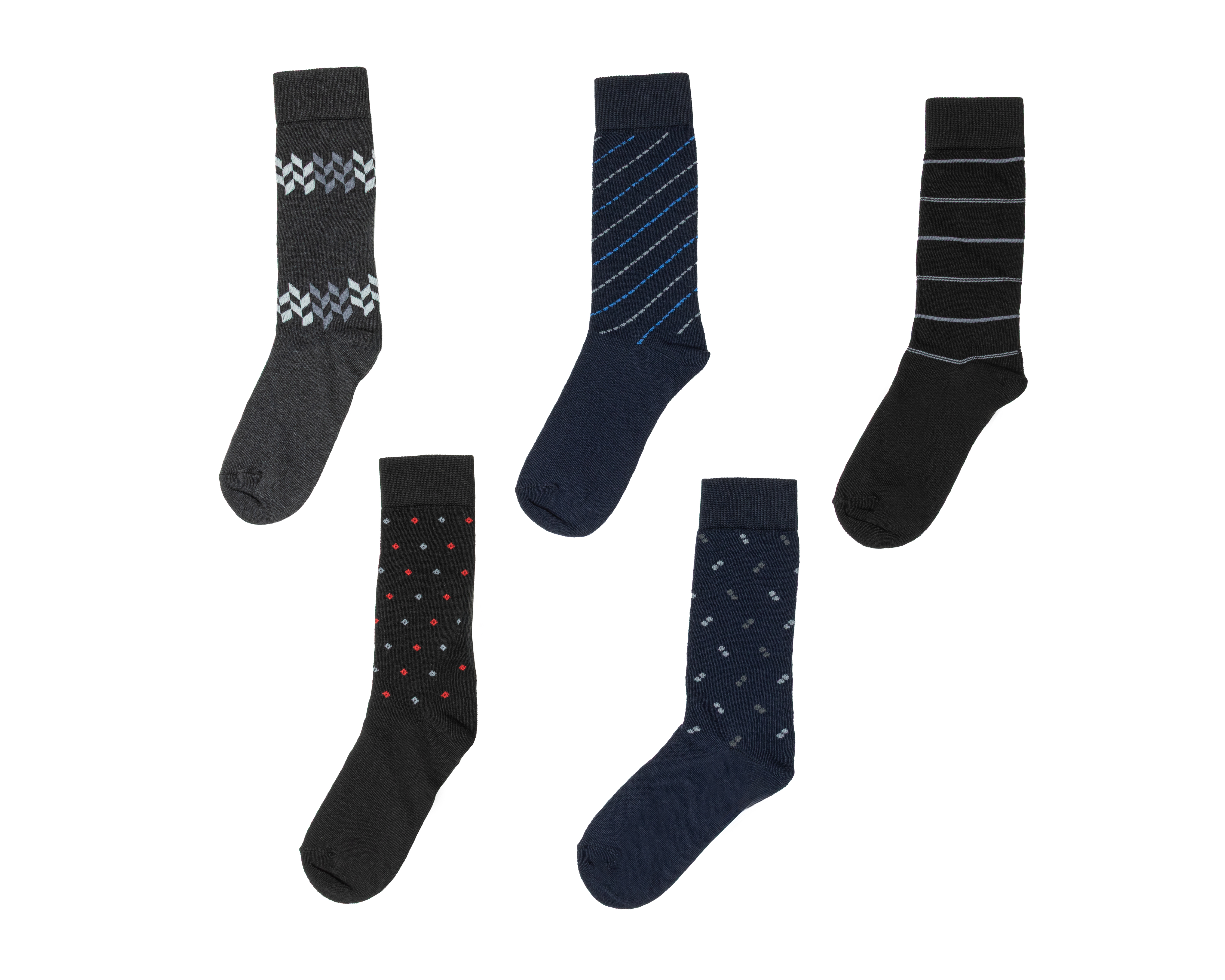 Foto 2 pulgar | Foto 1 | Calcetas de Vestir Wall Street para Hombre 5 Pares