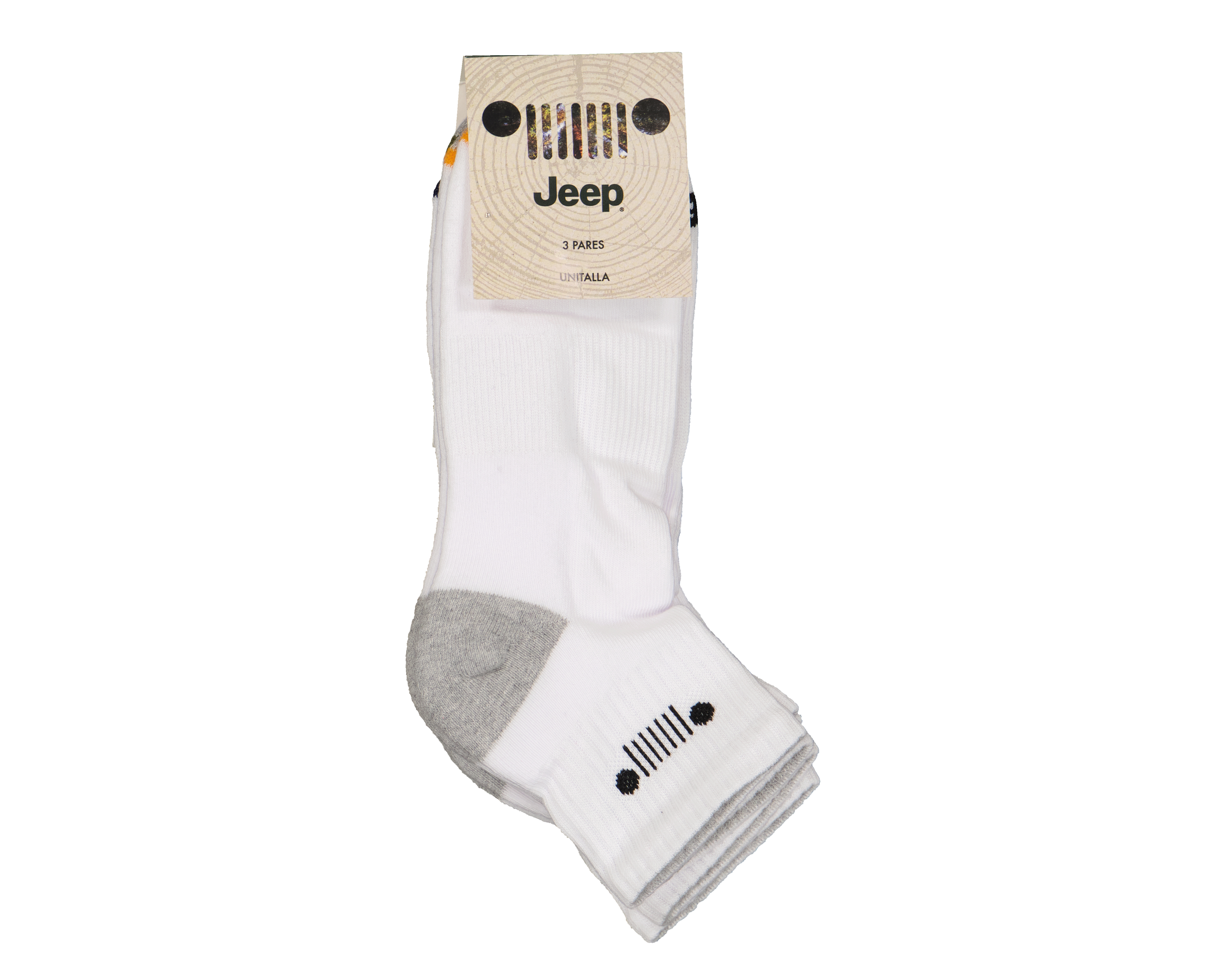 Foto 4 pulgar | Foto 3 | Calcetas Tobilleras Deportivas Jeep para Hombre 3 Pares