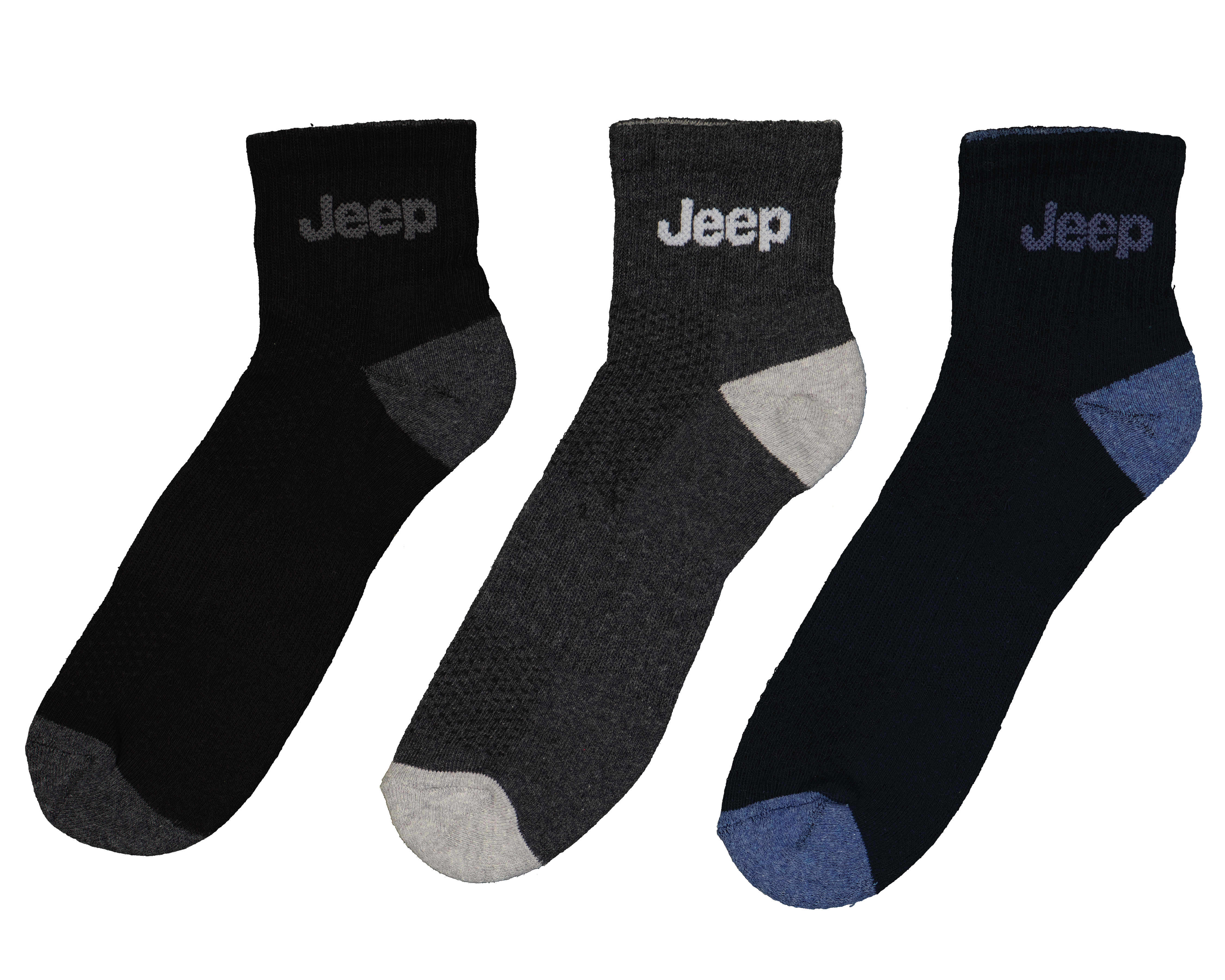Foto 1 | Foto 1 | Calcetas Tobilleras Deportivas Jeep para Hombre 3 Pares