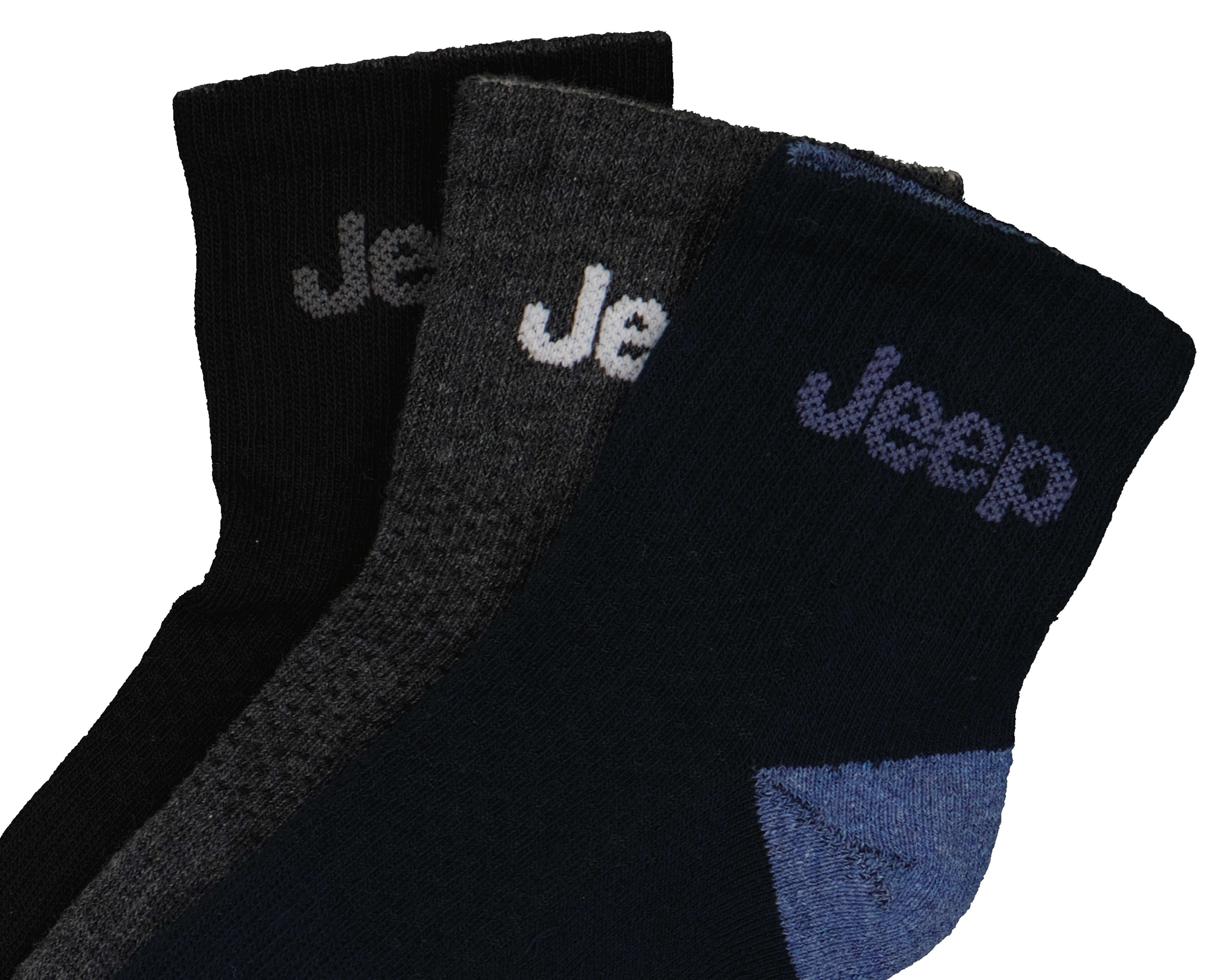 Foto 3 pulgar | Foto 2 | Calcetas Tobilleras Deportivas Jeep para Hombre 3 Pares