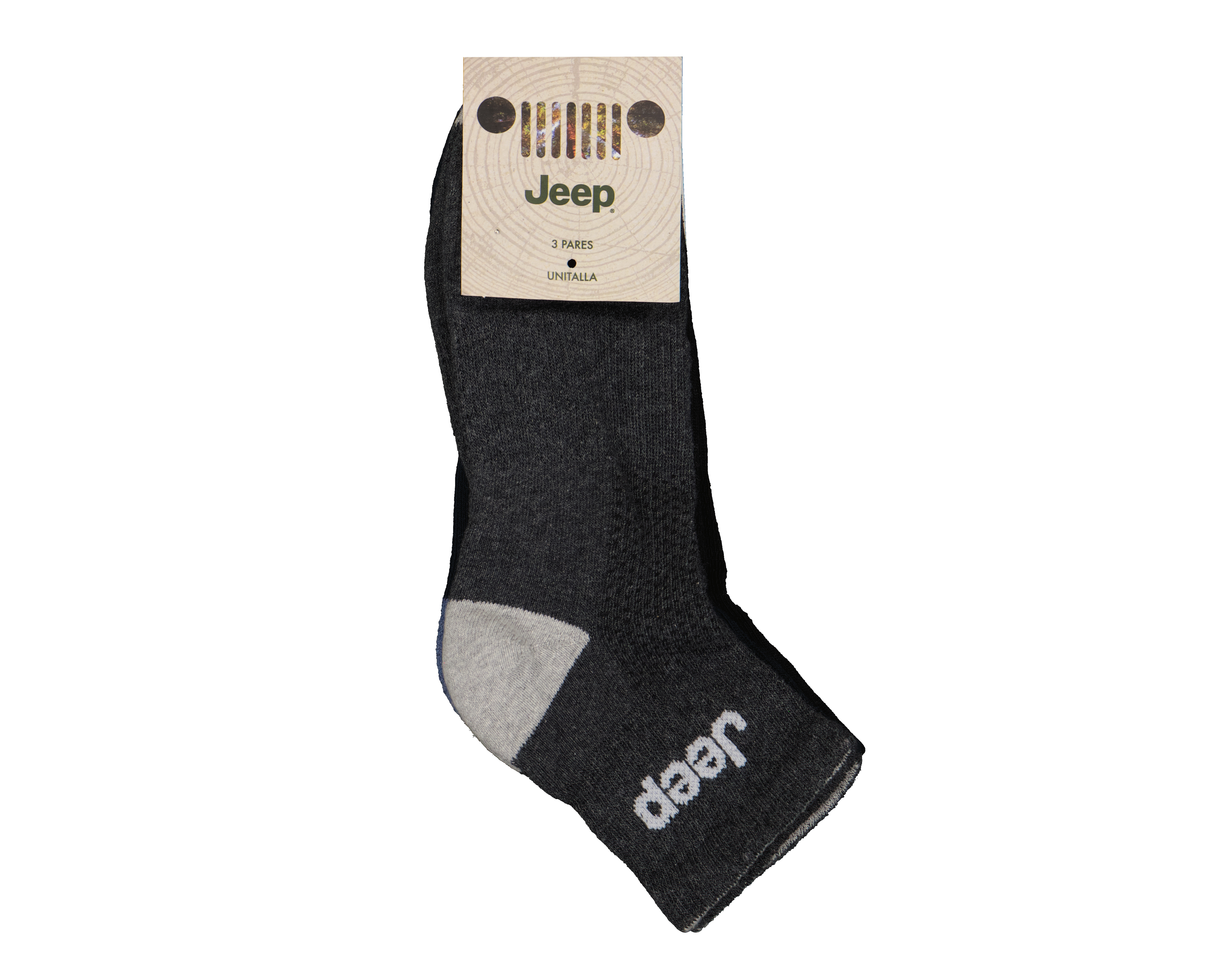 Foto 4 pulgar | Foto 3 | Calcetas Tobilleras Deportivas Jeep para Hombre 3 Pares